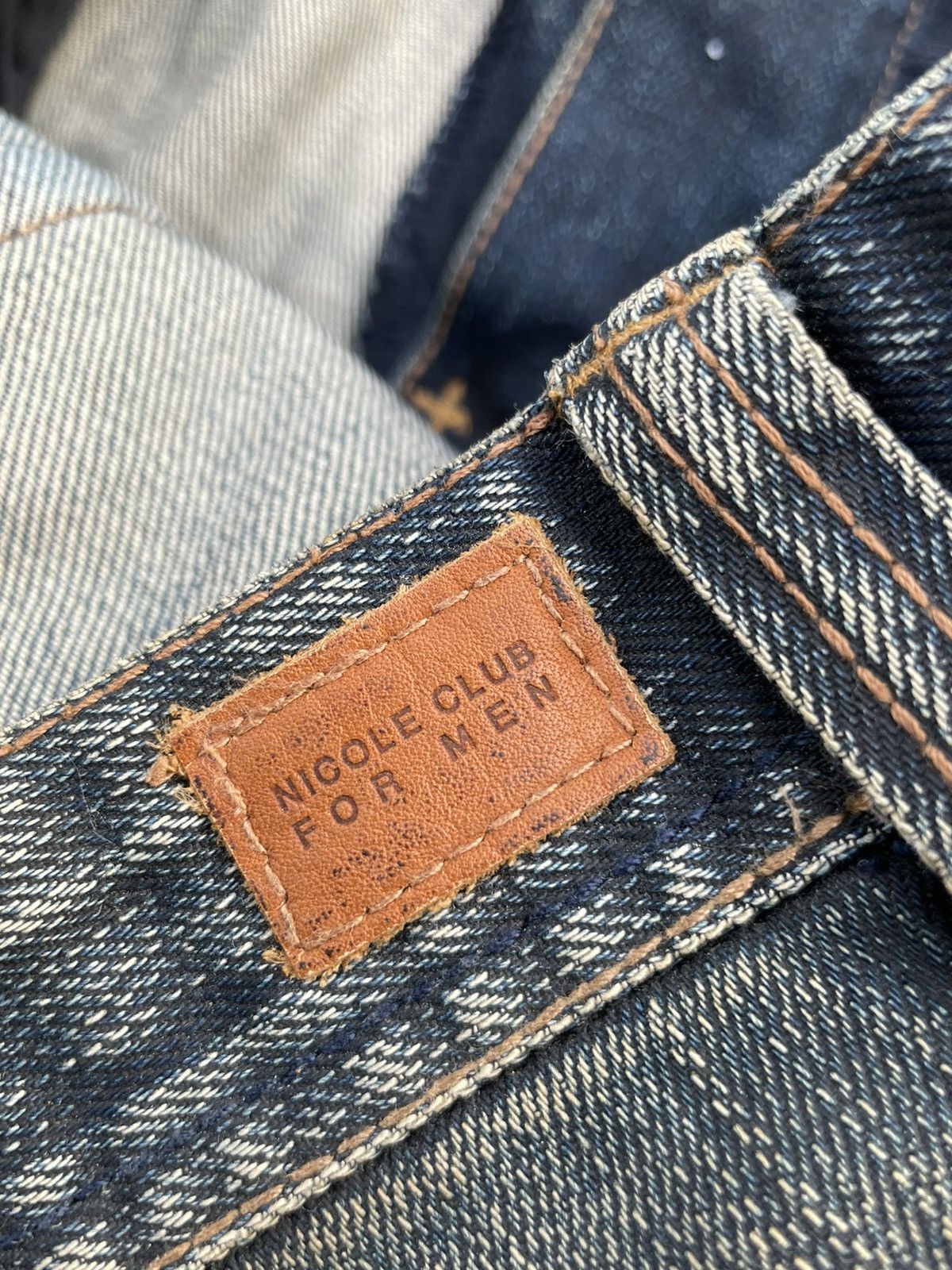 Japanese Brand Nicole Club For amen Aging Distressed Denim Size US 34 / EU 50 - 16 Thumbnail