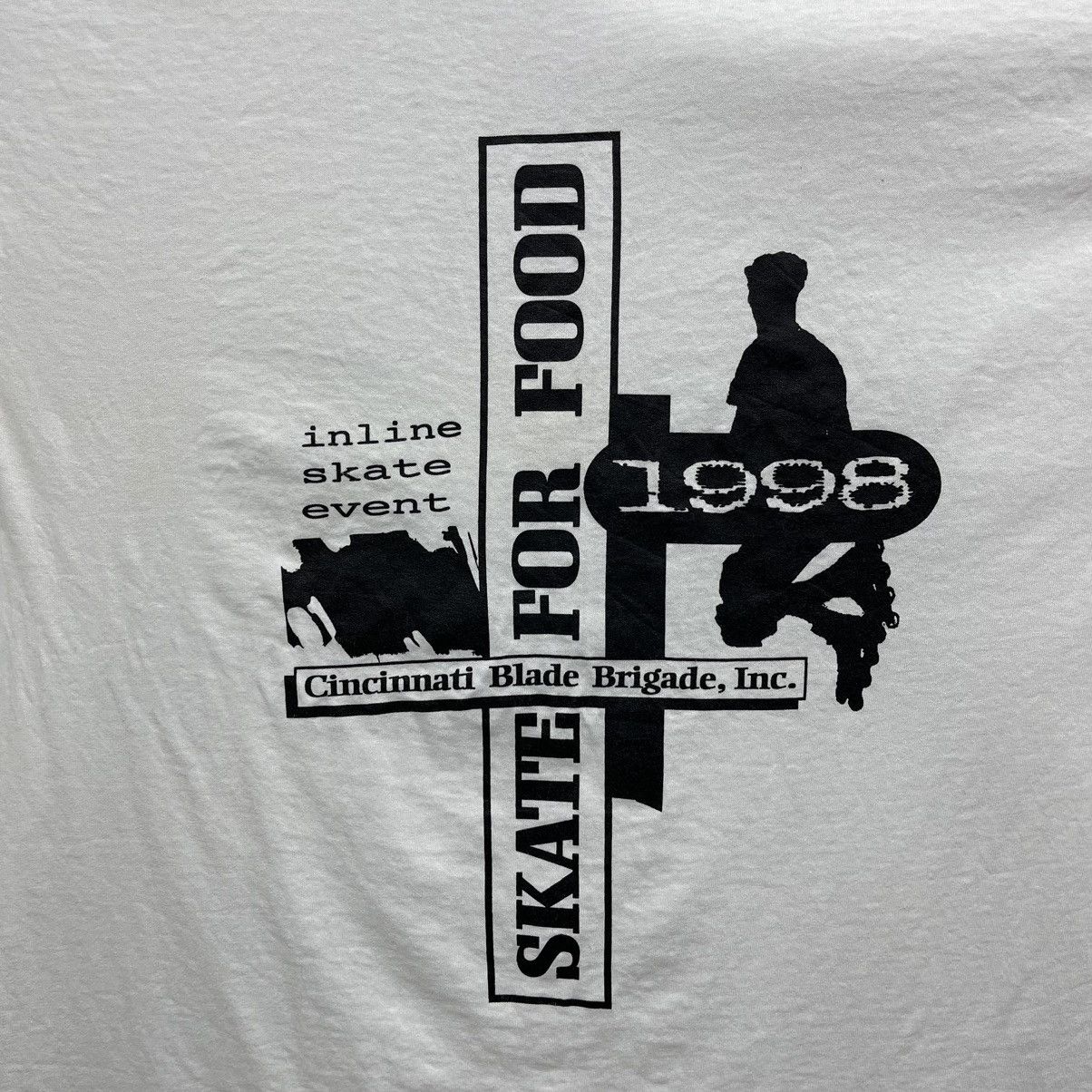 Other Vintage 1998 Inline Skate Event Skate For Food T-Shirt Size US L / EU 52-54 / 3 - 2 Thumbnail