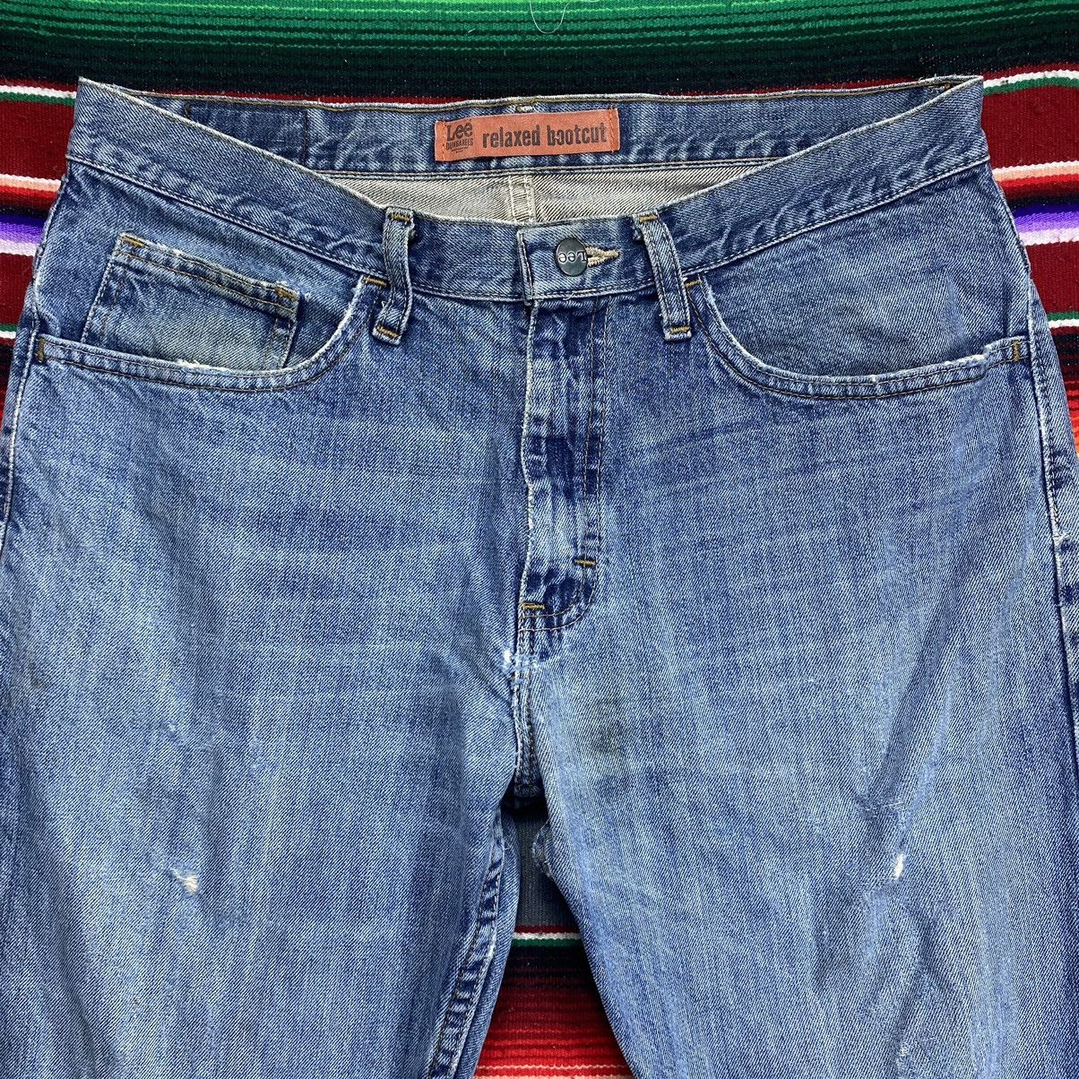 Lee Vintage Lee Relaxed Bootcut Flare Distressed Denim Size US 34 / EU 50 - 2 Thumbnail