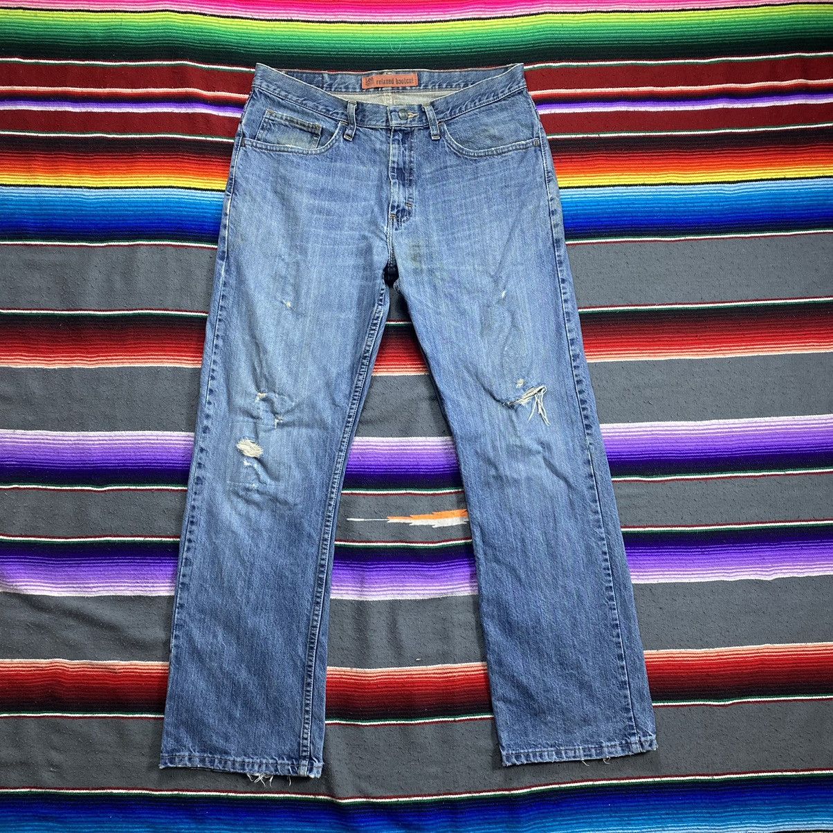 Lee Vintage Lee Relaxed Bootcut Flare Distressed Denim Size US 34 / EU 50 - 1 Thumbnail