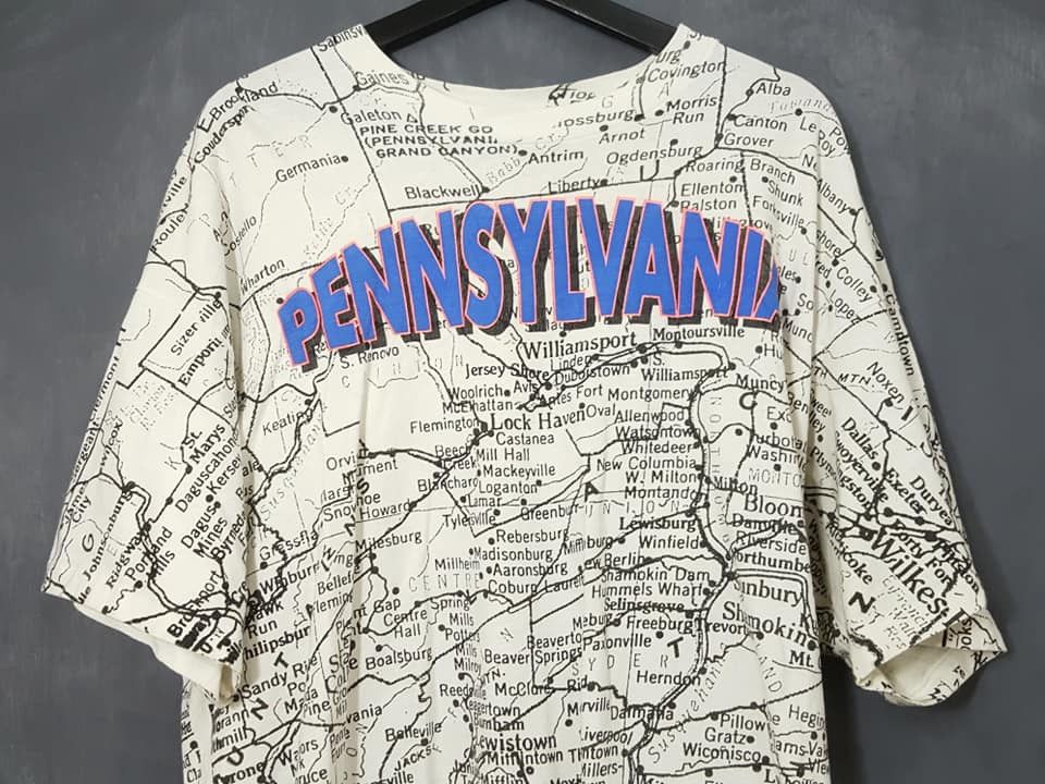Vintage Vintage 80s/90s Sun Sportswear Map of Pennsylvania Size US L / EU 52-54 / 3 - 3 Thumbnail