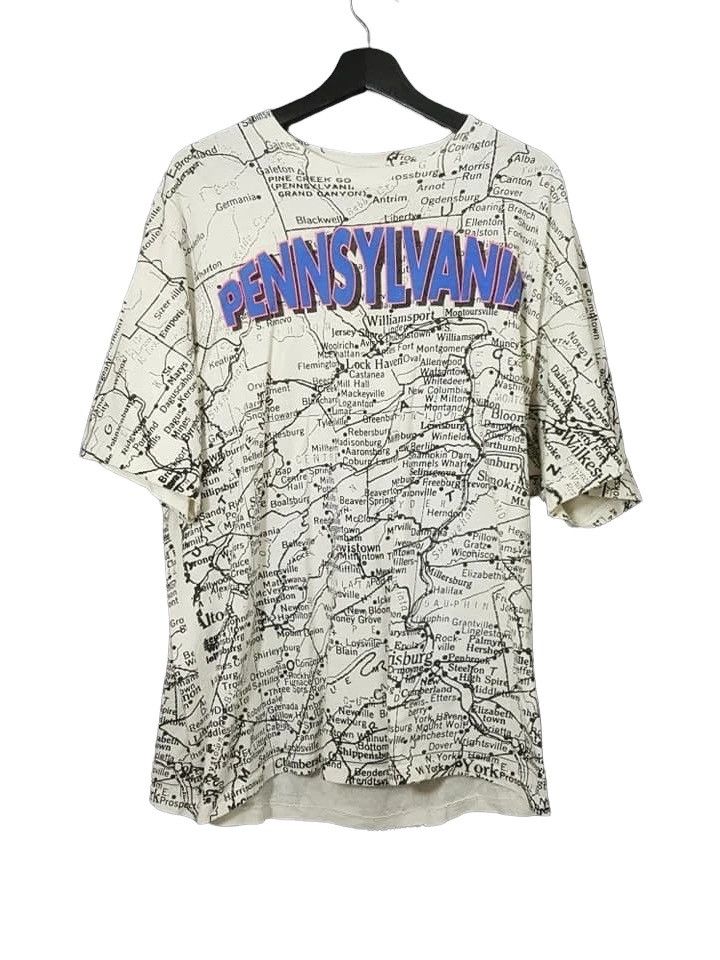 Vintage Vintage 80s/90s Sun Sportswear Map of Pennsylvania Size US L / EU 52-54 / 3 - 1 Thumbnail
