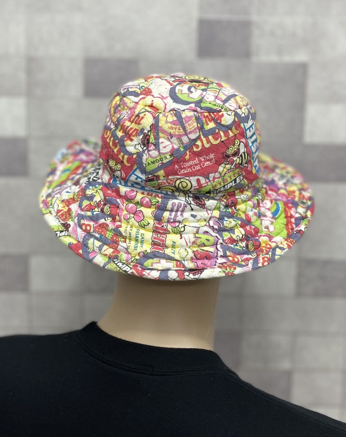 Hysteric Glamour 🔥FYE DOPE! 90’s HYSTERIC Full Print Quilted Bucket Hat Size ONE SIZE - 7 Thumbnail