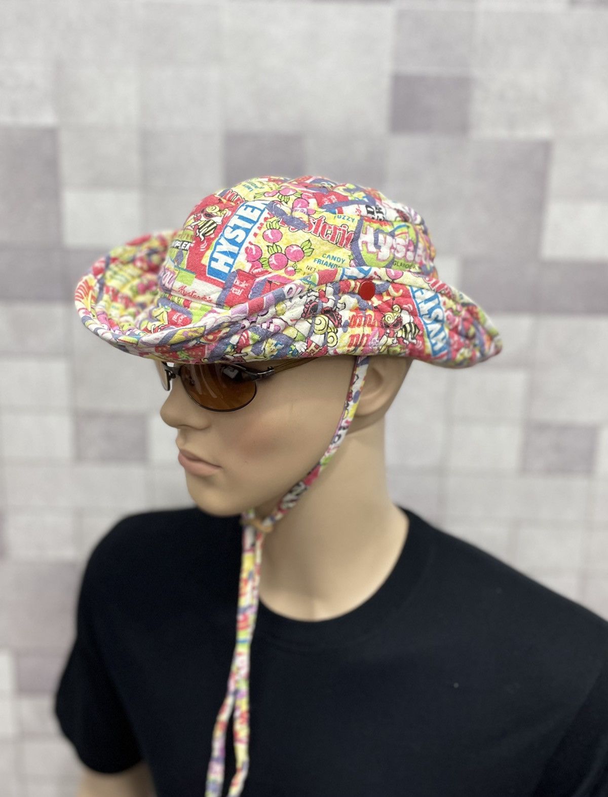 Hysteric Glamour 🔥FYE DOPE! 90’s HYSTERIC Full Print Quilted Bucket Hat Size ONE SIZE - 4 Thumbnail