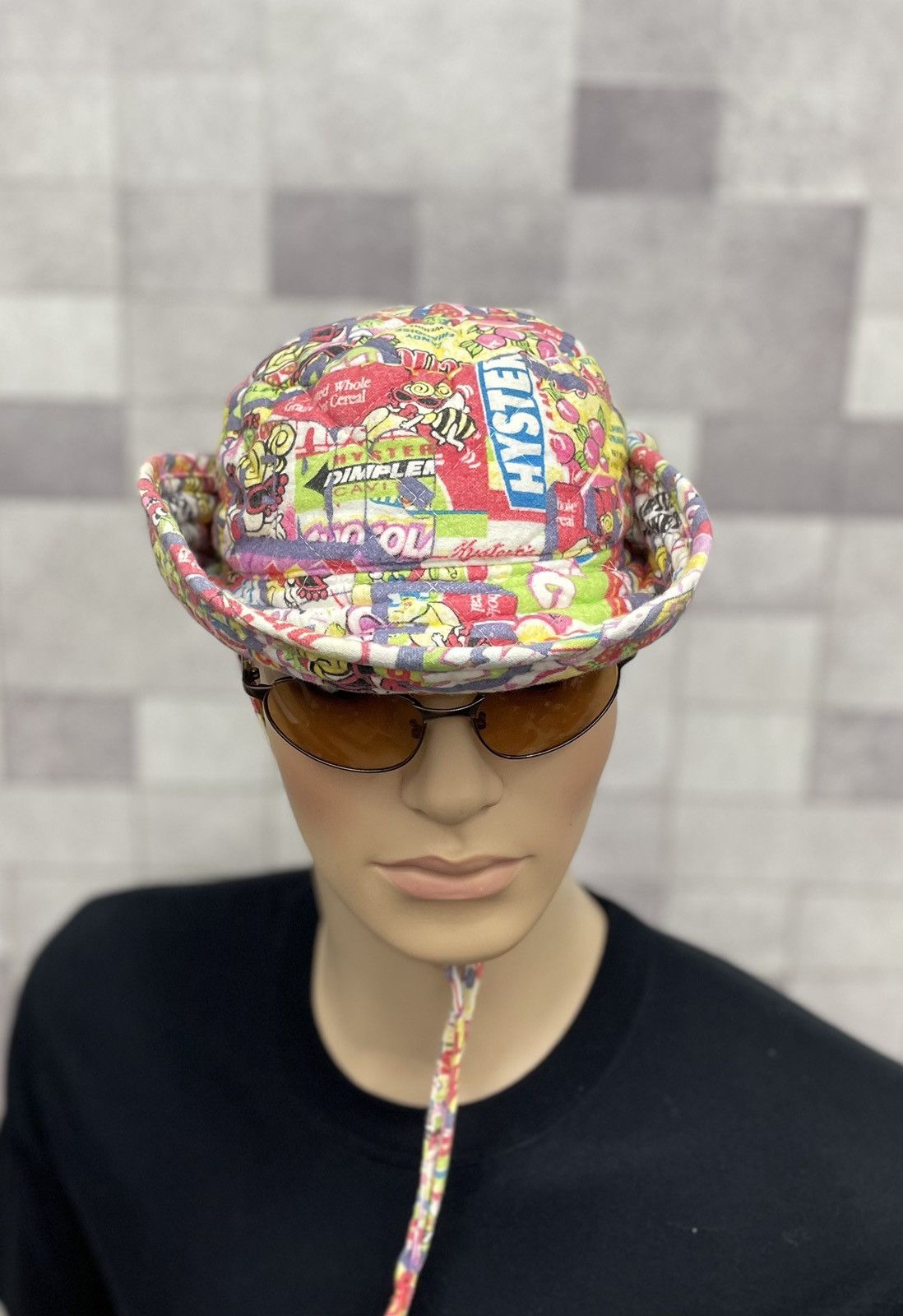 Hysteric Glamour 🔥FYE DOPE! 90’s HYSTERIC Full Print Quilted Bucket Hat Size ONE SIZE - 5 Thumbnail
