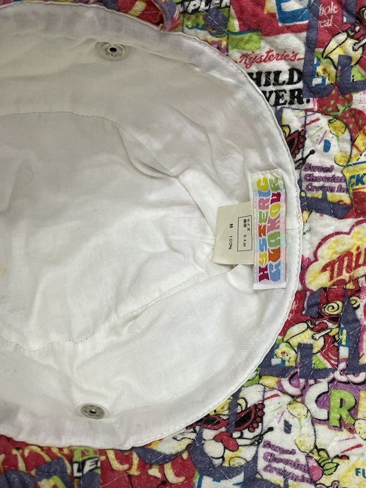 Hysteric Glamour 🔥FYE DOPE! 90’s HYSTERIC Full Print Quilted Bucket Hat Size ONE SIZE - 10 Thumbnail