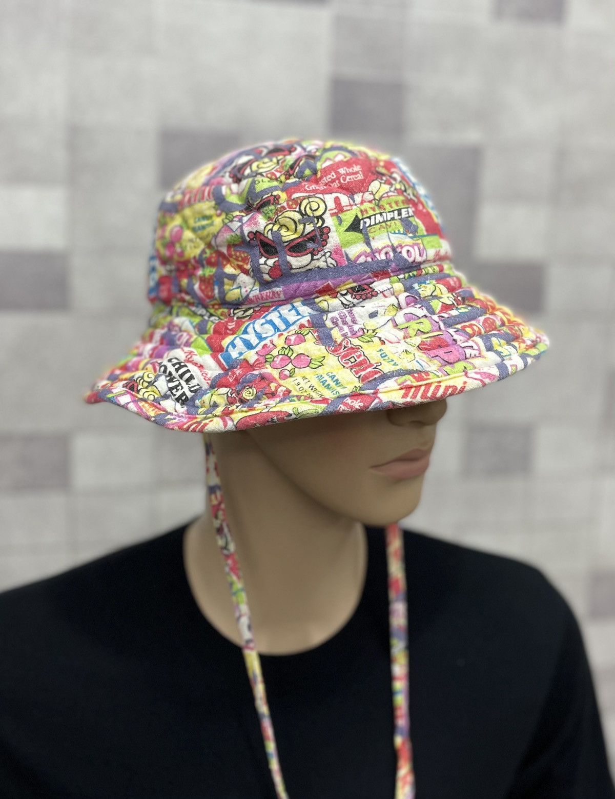 Hysteric Glamour 🔥FYE DOPE! 90’s HYSTERIC Full Print Quilted Bucket Hat Size ONE SIZE - 3 Thumbnail
