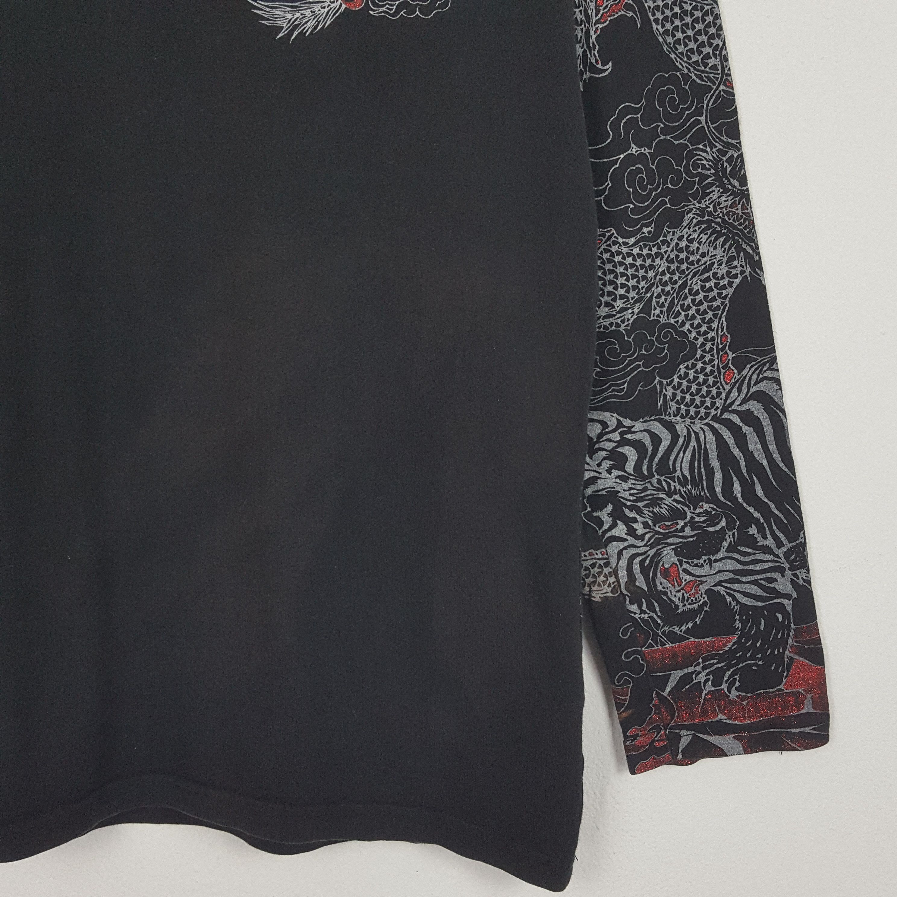 Japanese Brand × Vintage Vintage Japanese Brand Full Print Dragon Tiger Design Tees Size US L / EU 52-54 / 3 - 2 Thumbnail