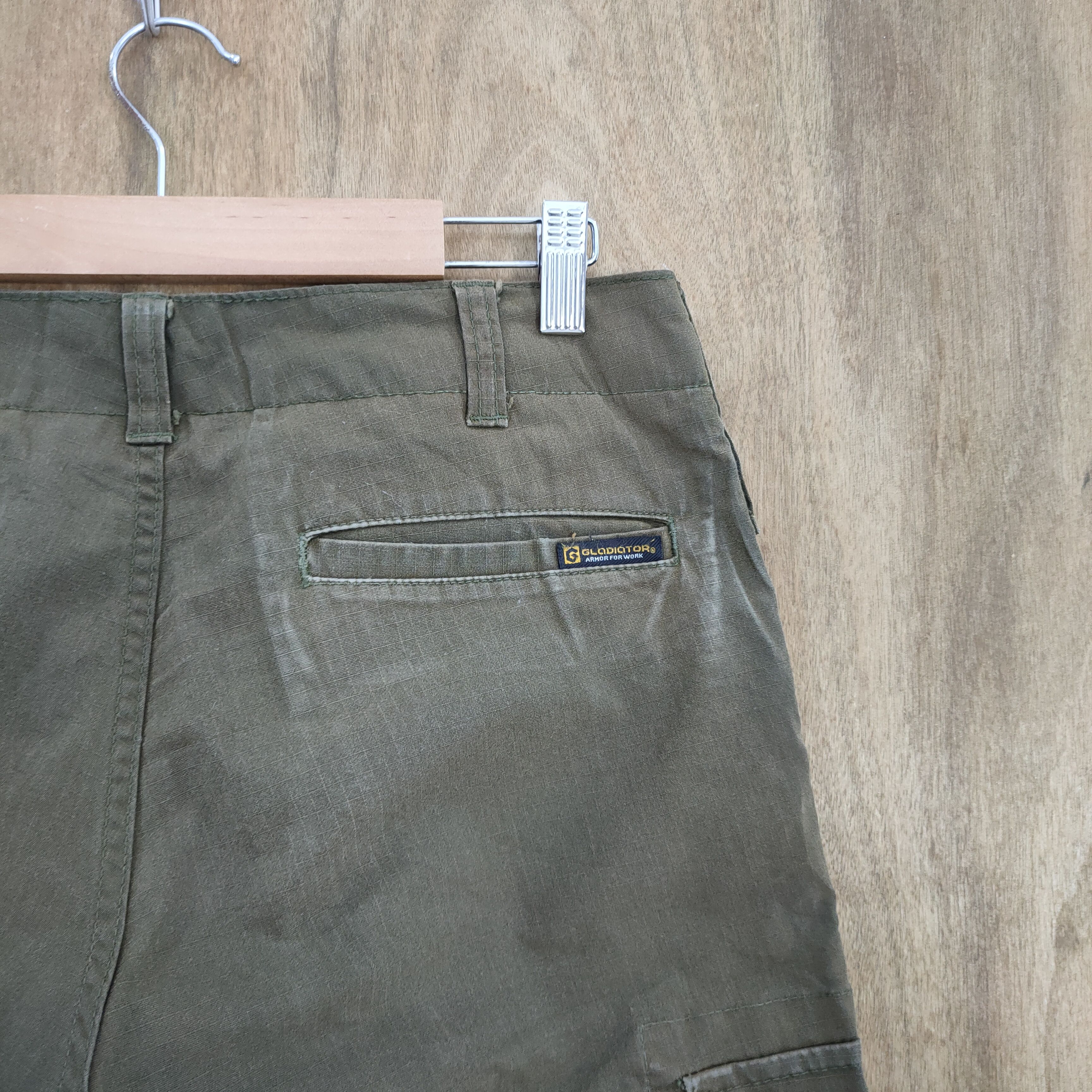 Japanese Brand VINTAGE GLADIATOR BROWN CARGO PANTS Size US 32 / EU 48 - 12 Thumbnail