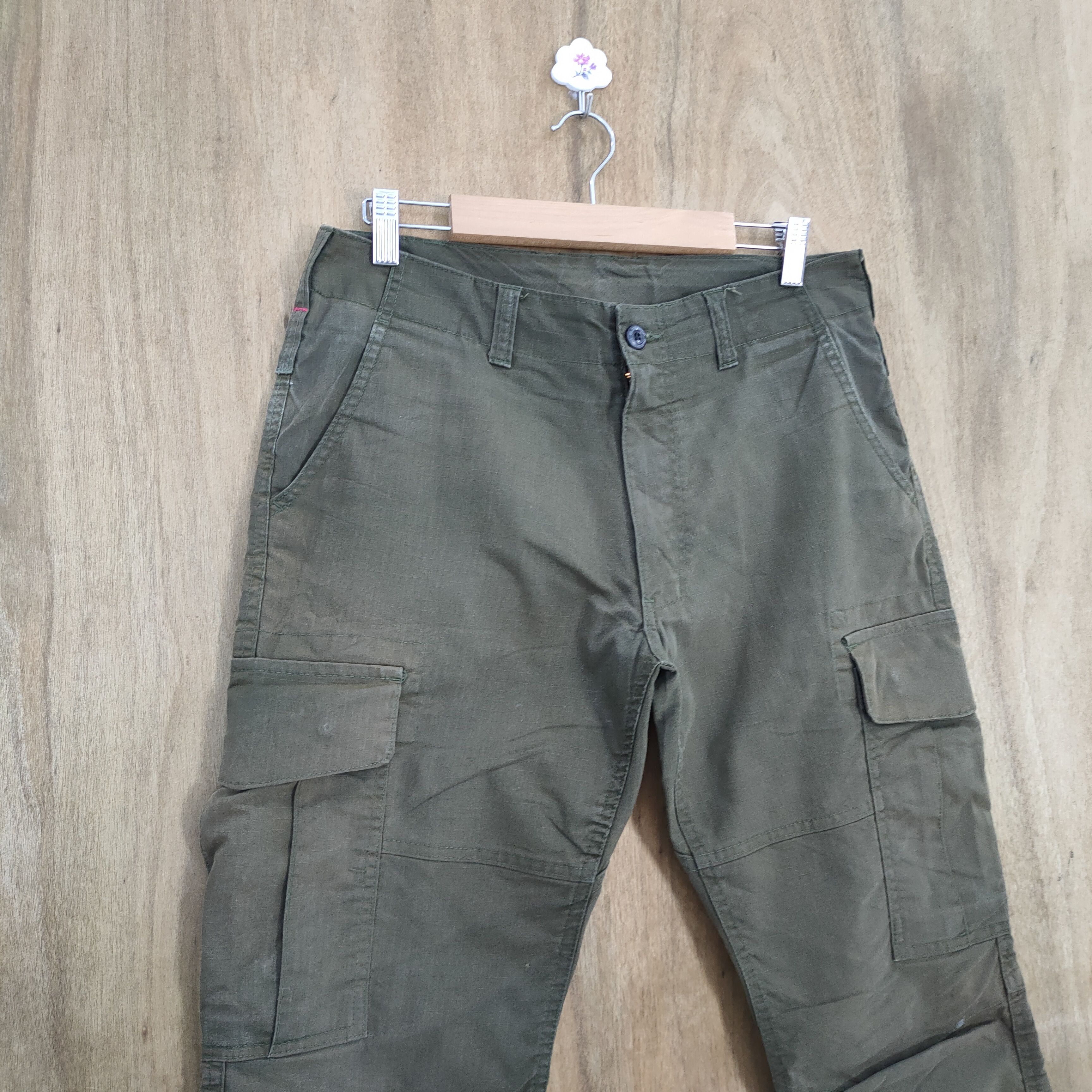 Japanese Brand VINTAGE GLADIATOR BROWN CARGO PANTS Size US 32 / EU 48 - 4 Thumbnail