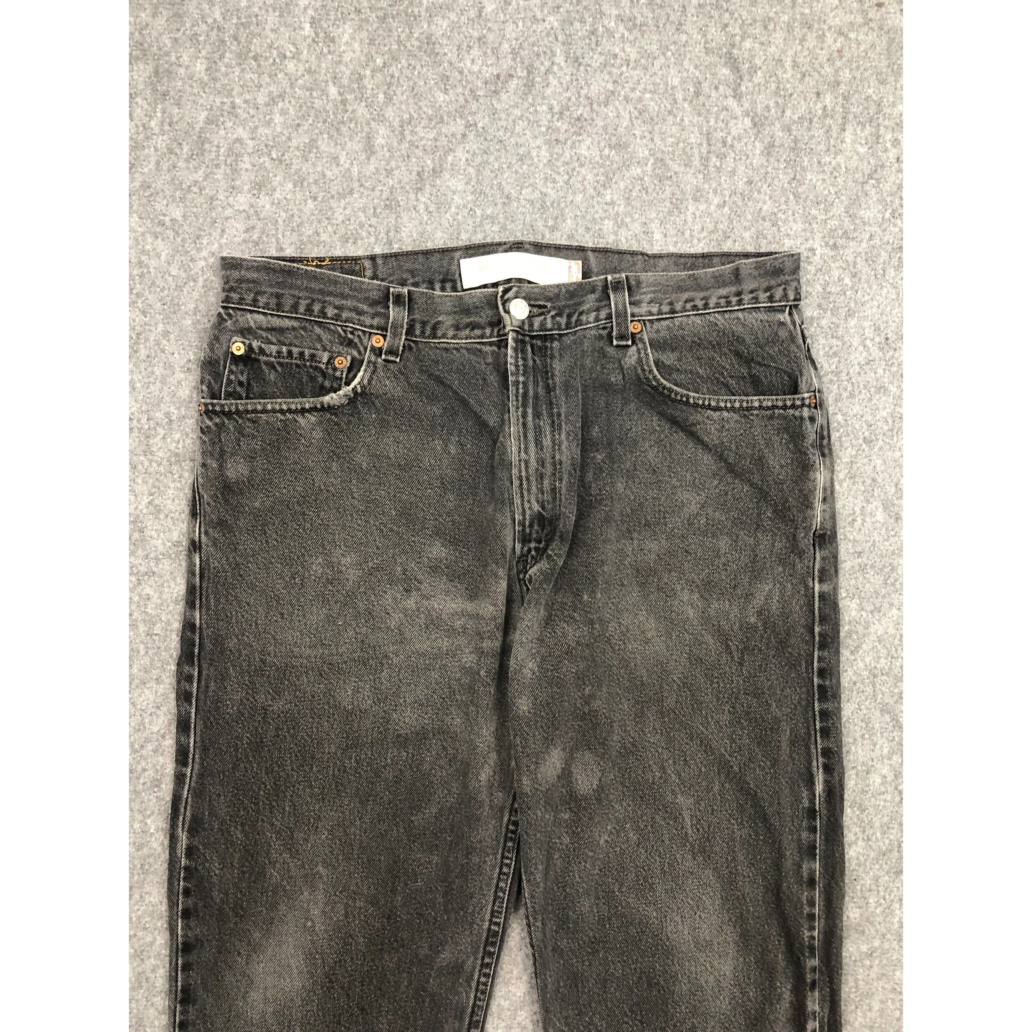 Levi's × Vintage Vintage Sun Faded Levis 505 Regular Fit Black Denim DP0266 Size US 36 / EU 52 - 3 Thumbnail