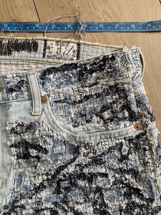 Handmade Ends Repair RP Boro Saeko  Texture Denim Prototype Pants