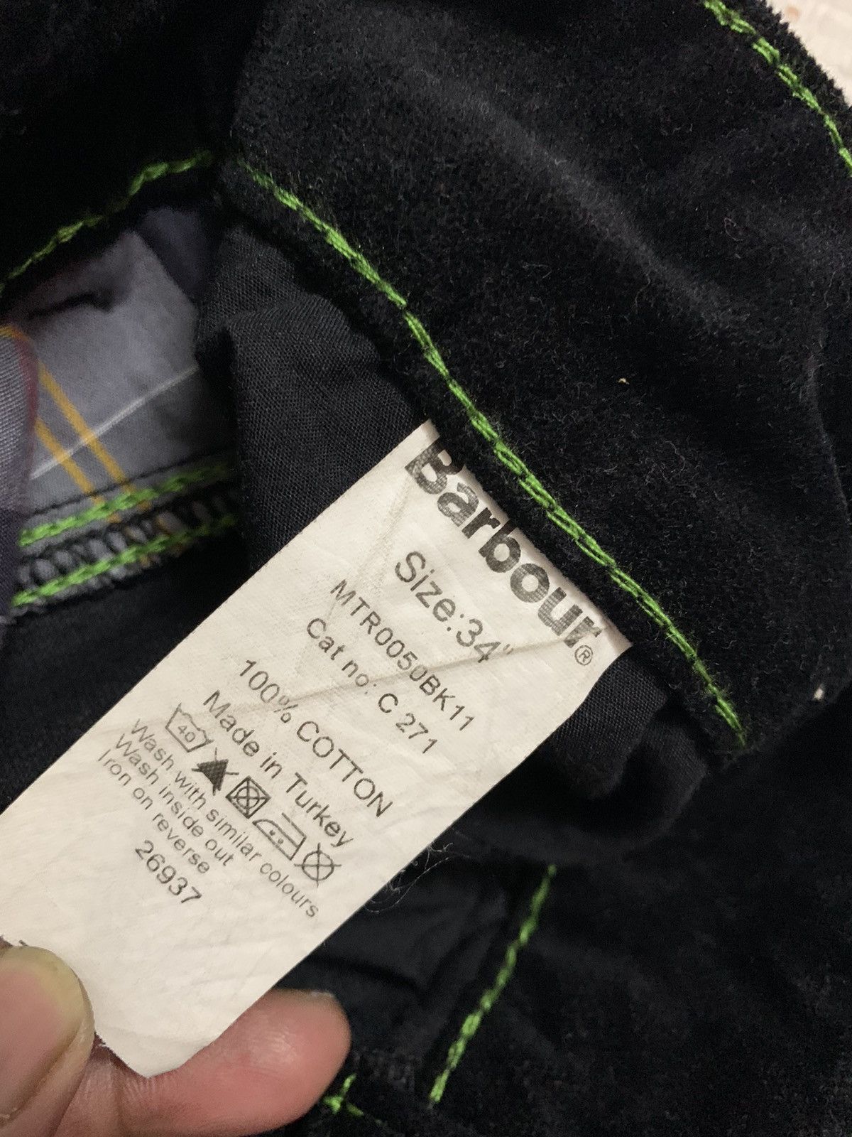 Barbour × Velvet Barbour Velvet Regular Straight Black Pants Size US 34 / EU 50 - 8 Thumbnail
