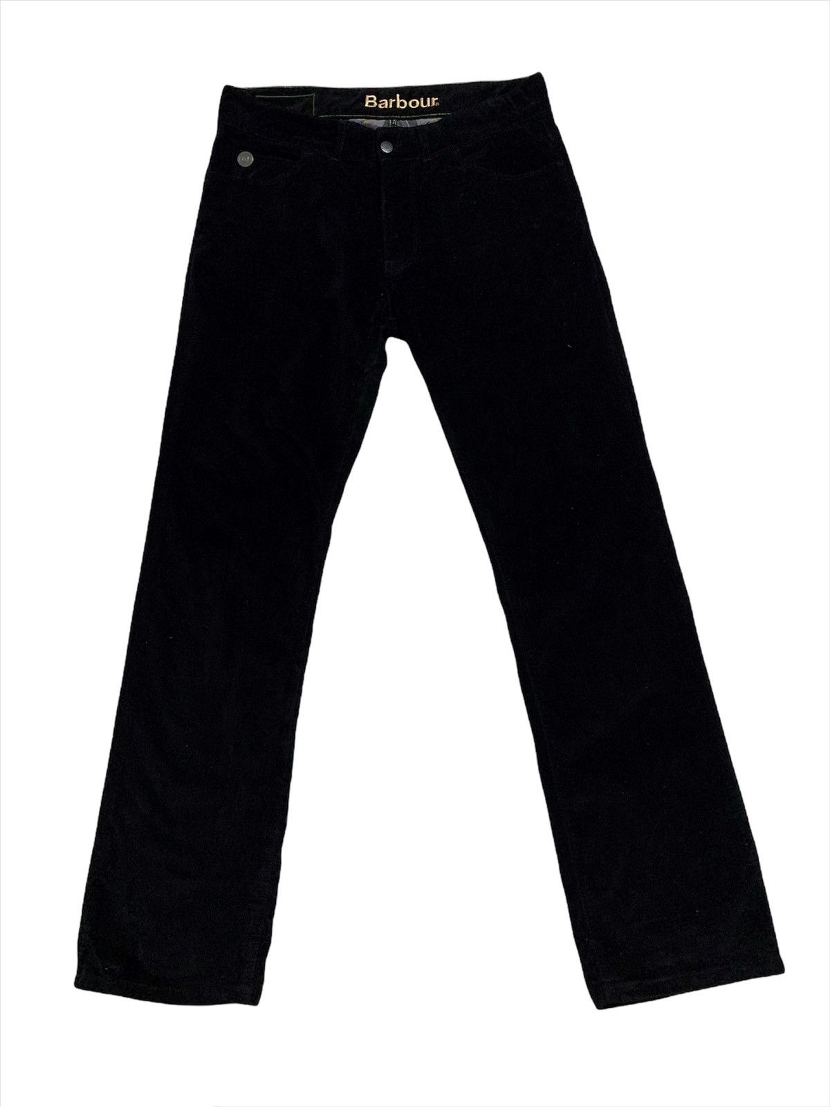 Barbour × Velvet Barbour Velvet Regular Straight Black Pants Size US 34 / EU 50 - 1 Thumbnail