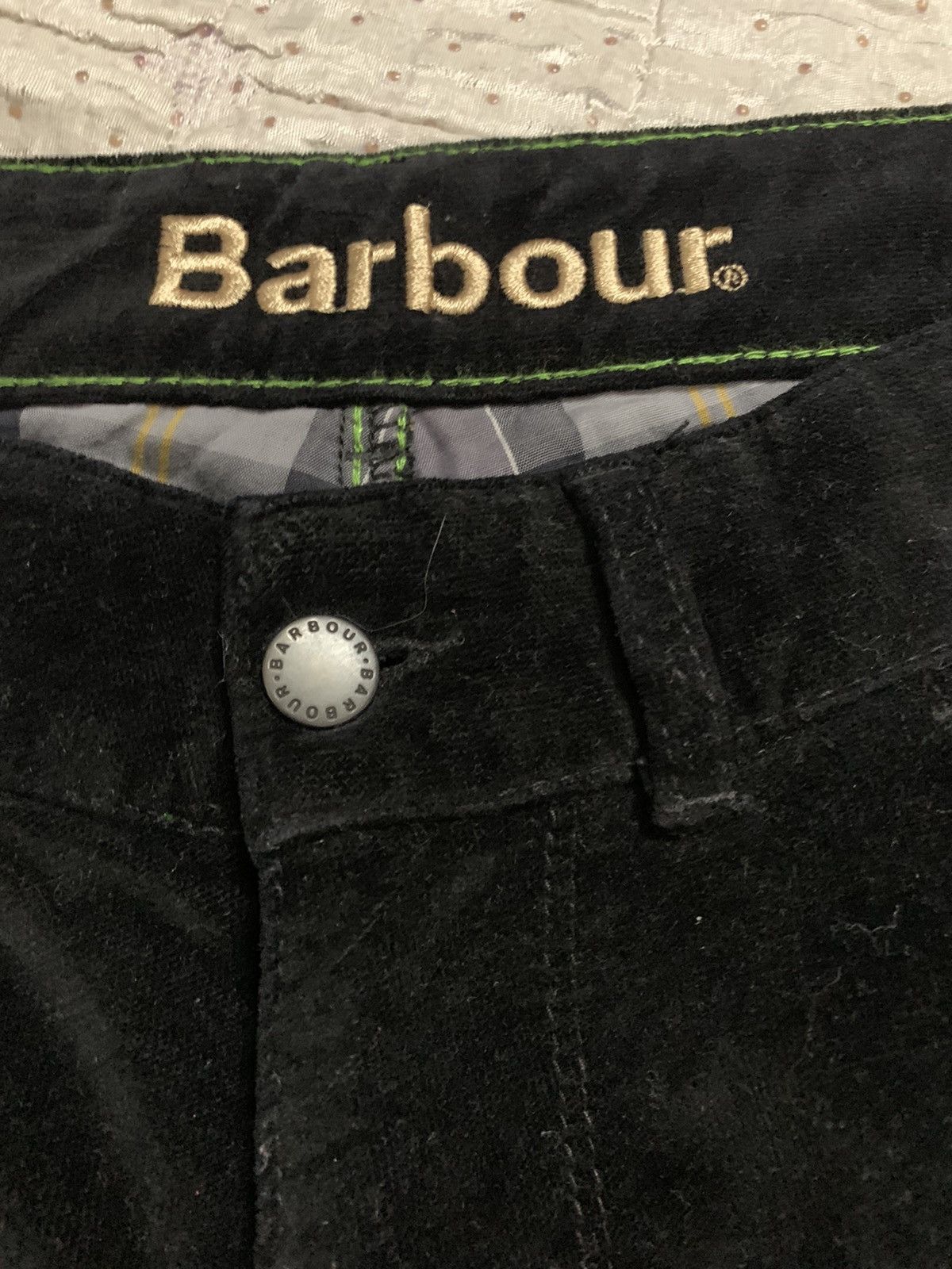 Barbour × Velvet Barbour Velvet Regular Straight Black Pants Size US 34 / EU 50 - 7 Thumbnail