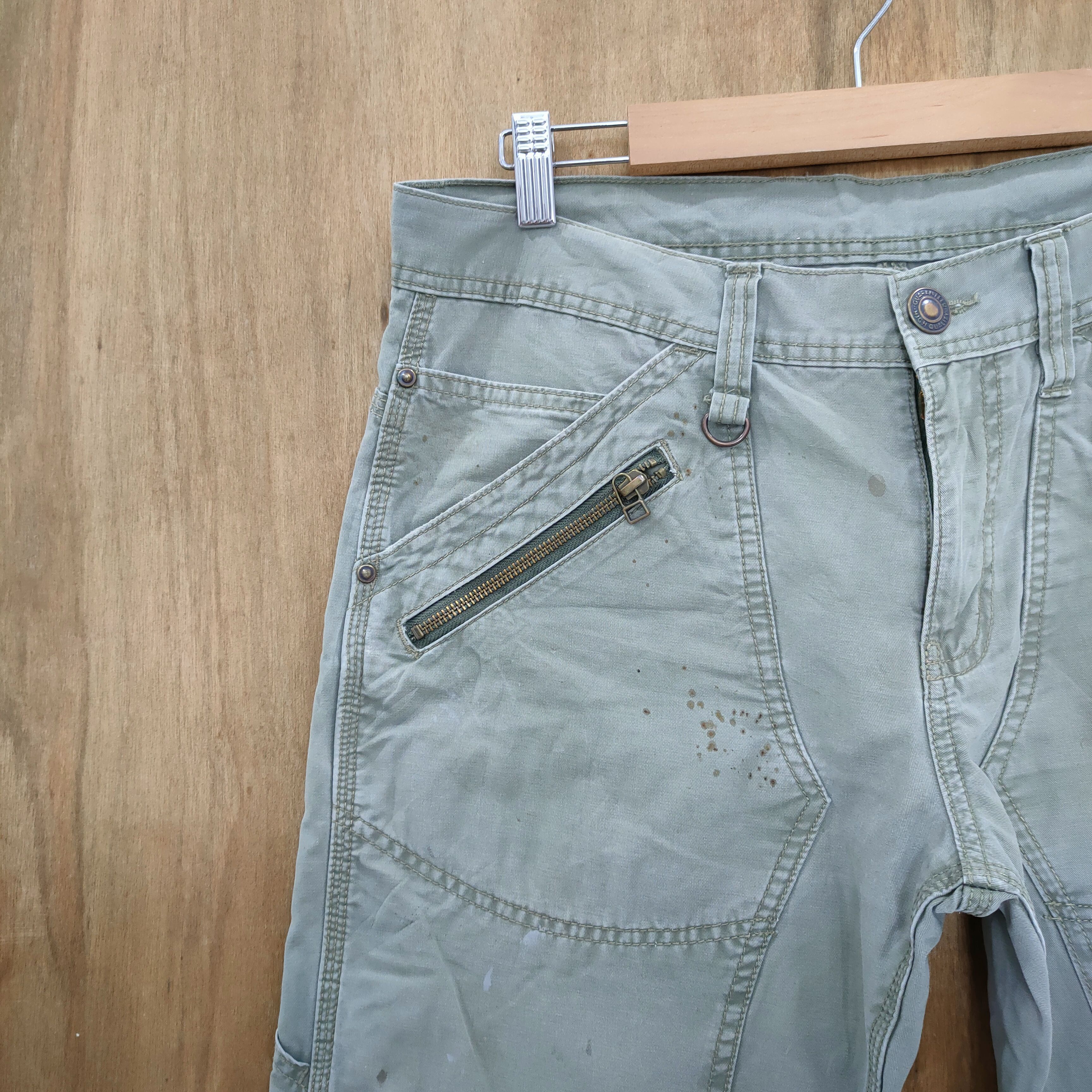 Japanese Brand VINTAGE JAPANESE BRAND DOUBLE KNEE CARGO PANTS Size US 32 / EU 48 - 4 Thumbnail