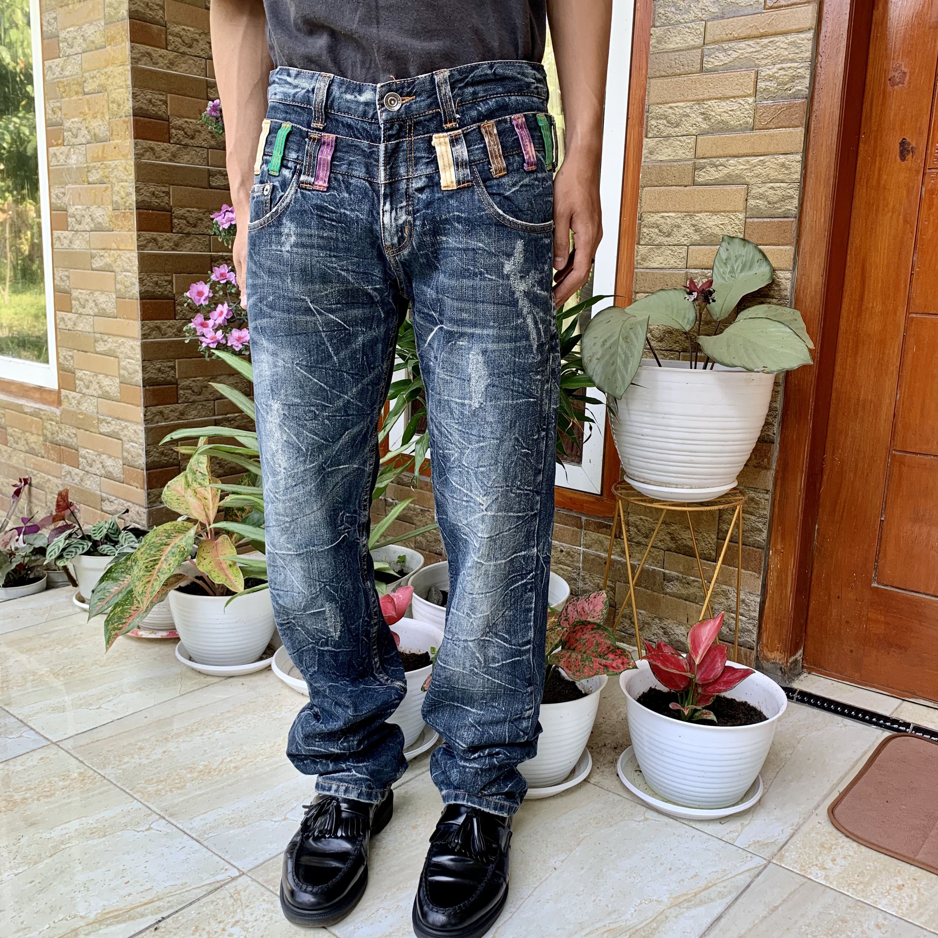Seditionaries Nylaus Clothing Double Waist Denim Size US 31 - 7 Thumbnail