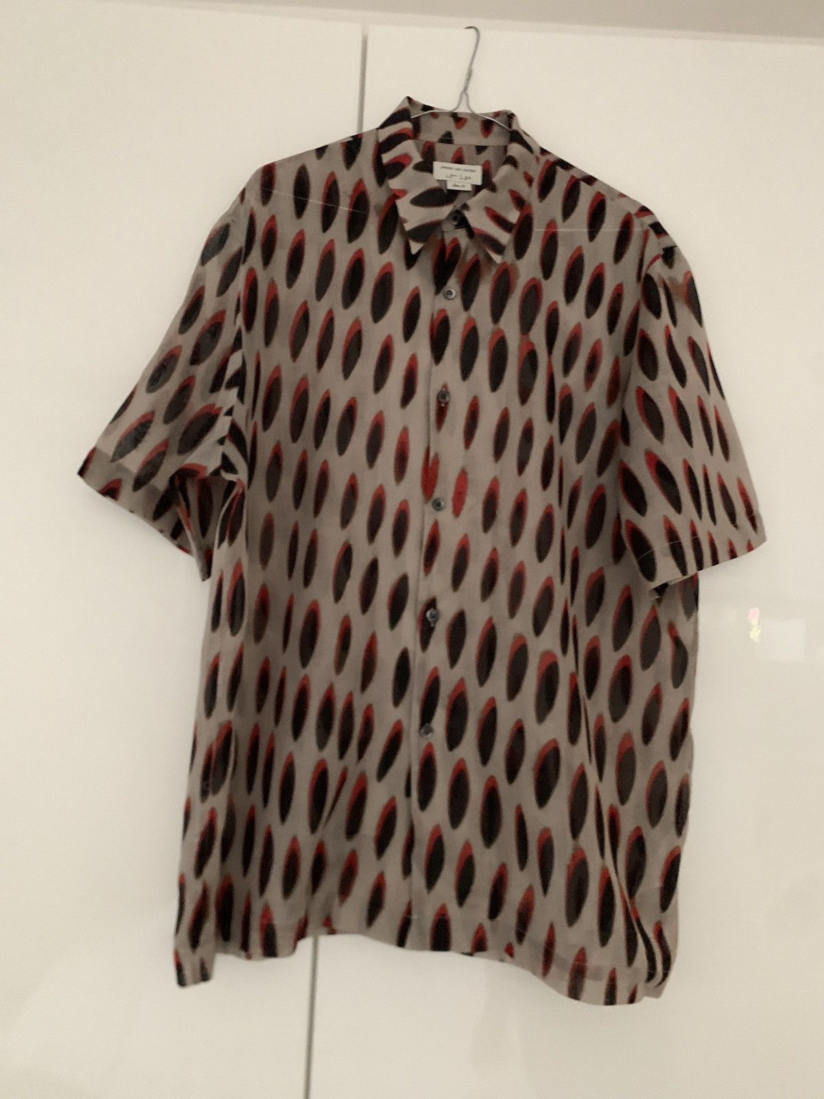 image of Dries Van Noten Len Lye Shirt Sleeves Shirt in Beige, Men's (Size Large)
