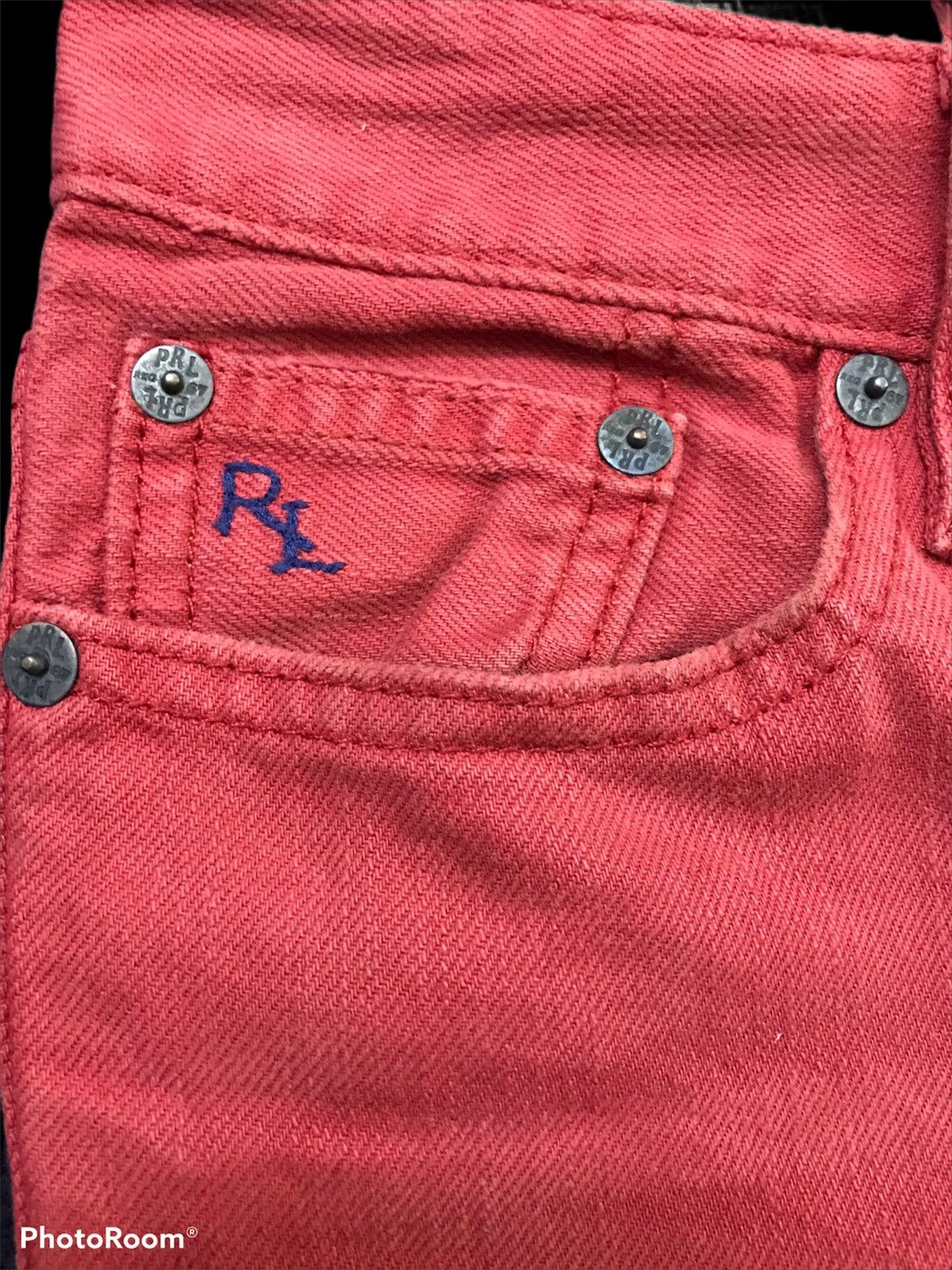Polo Ralph Lauren × RRL Ralph Lauren Vintage Polo R. Lauren Red Regular Straight Jeans Size US 28 / EU 44 - 3 Thumbnail