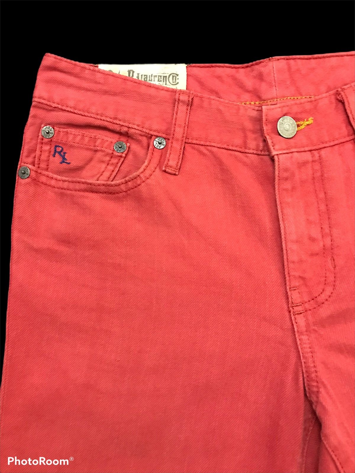 Polo Ralph Lauren × RRL Ralph Lauren Vintage Polo R. Lauren Red Regular Straight Jeans Size US 28 / EU 44 - 1 Thumbnail