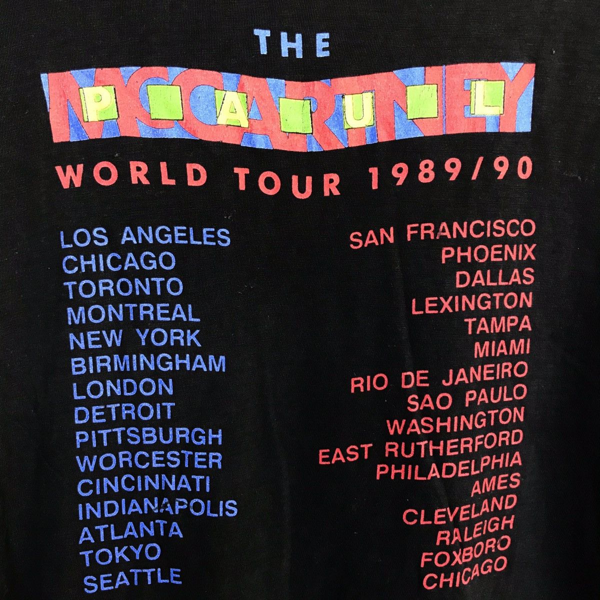 Band Tees × Vintage 🔥Vintage PAUL MC CARTNEY Tour 1991 the beatles Size US L / EU 52-54 / 3 - 13 Thumbnail