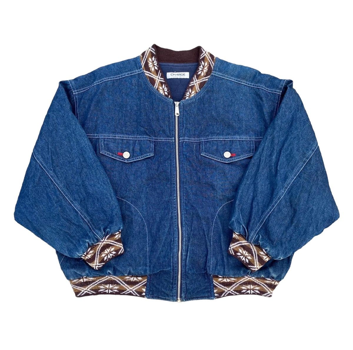 Vintage Vintage Arnold Palmer Denim Bomber Size US M / EU 48-50 / 2 - 1 Thumbnail