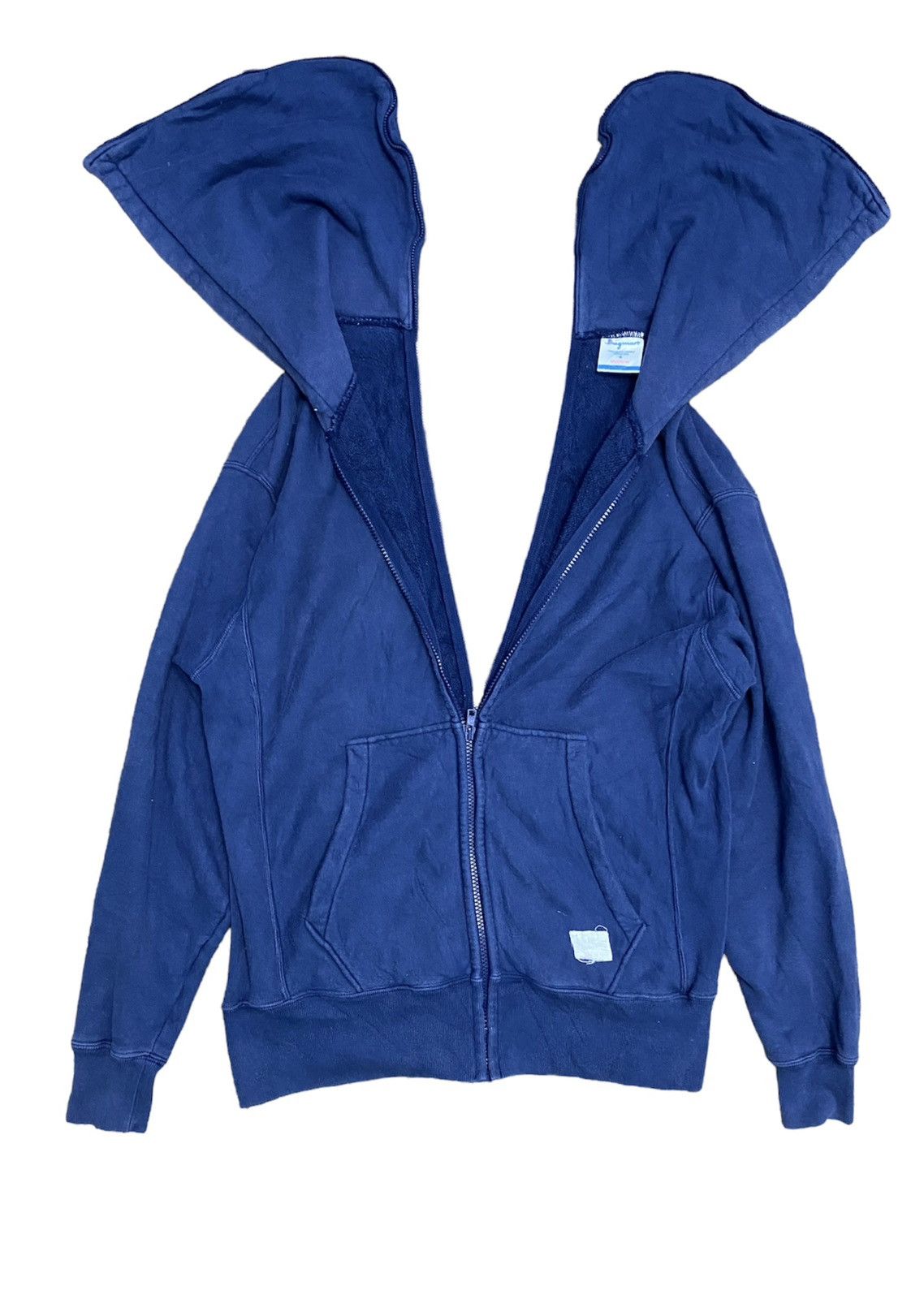 90s In Home Out Japan Streetwear split hoodie