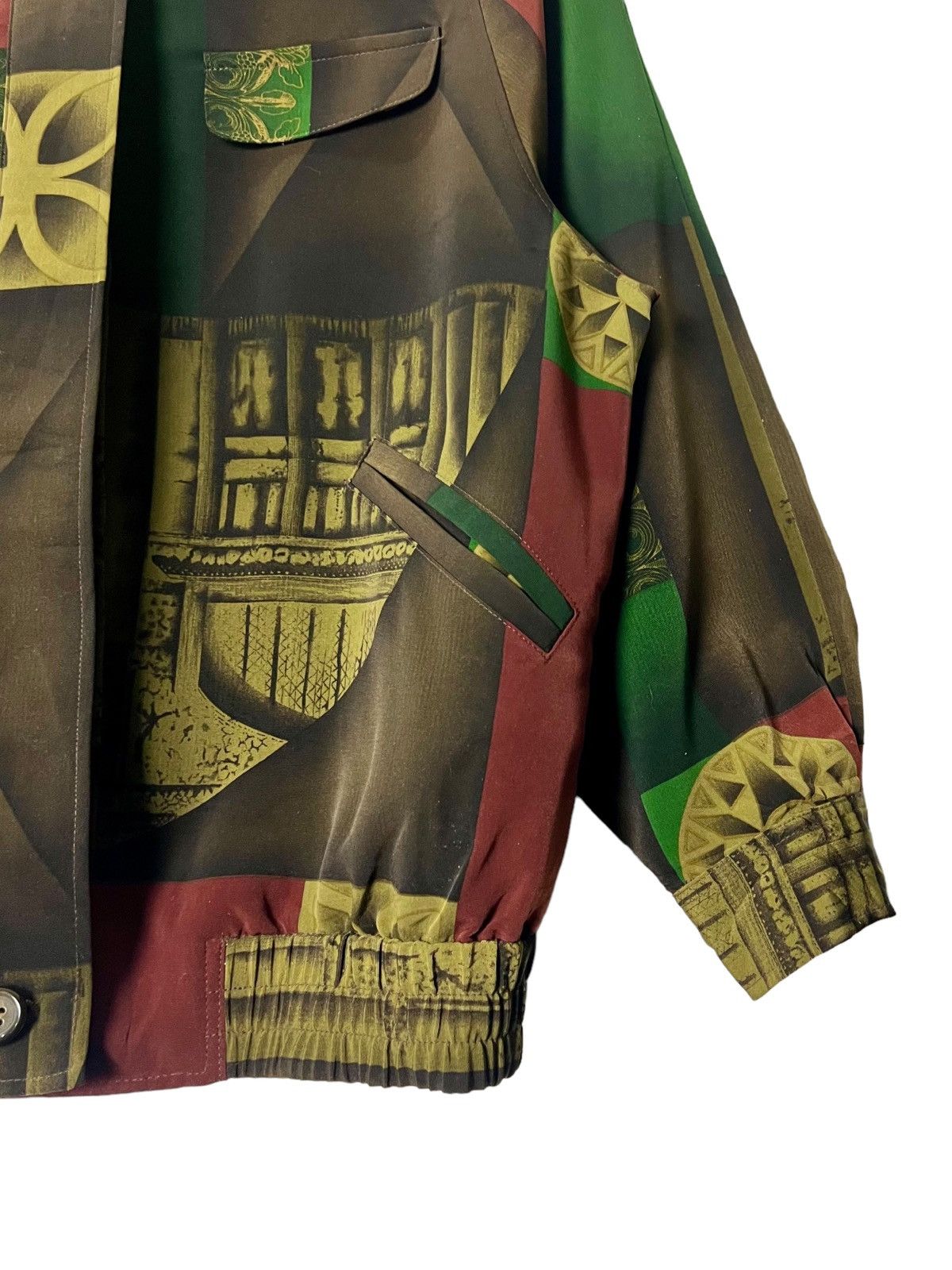 Designer VINTAGE 90s PICASSO SILK BAROQUE BOMBER JACKET FULLPRINT Size M / US 6-8 / IT 42-44 - 6 Thumbnail
