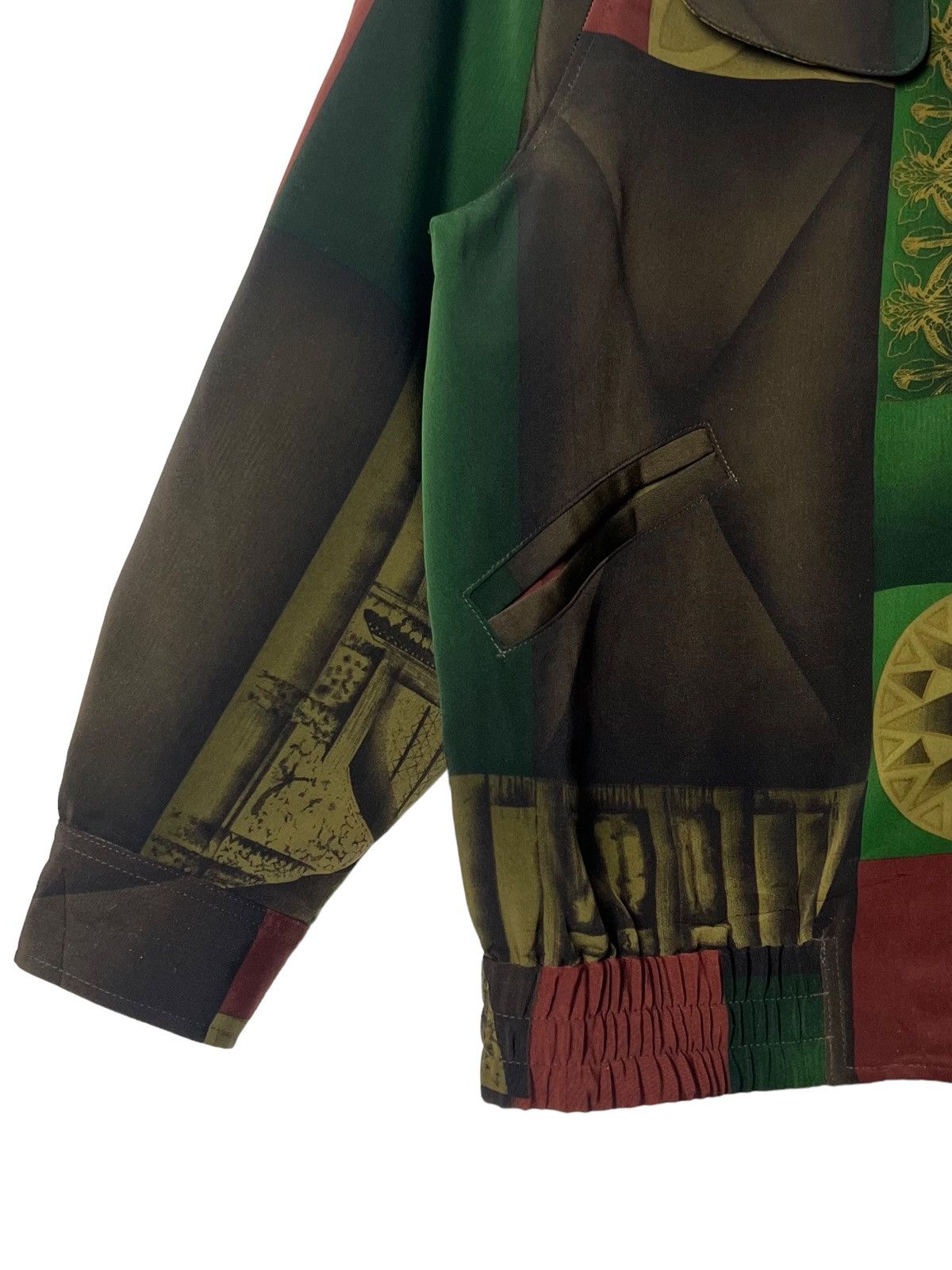 Designer VINTAGE 90s PICASSO SILK BAROQUE BOMBER JACKET FULLPRINT Size M / US 6-8 / IT 42-44 - 7 Thumbnail
