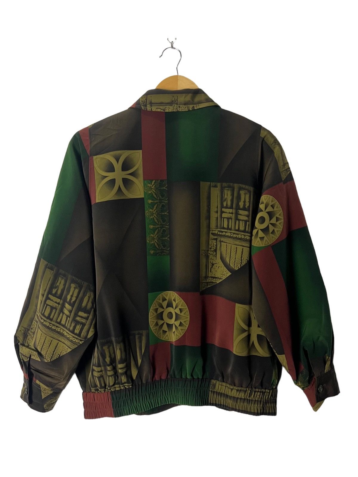 Designer VINTAGE 90s PICASSO SILK BAROQUE BOMBER JACKET FULLPRINT Size M / US 6-8 / IT 42-44 - 3 Thumbnail