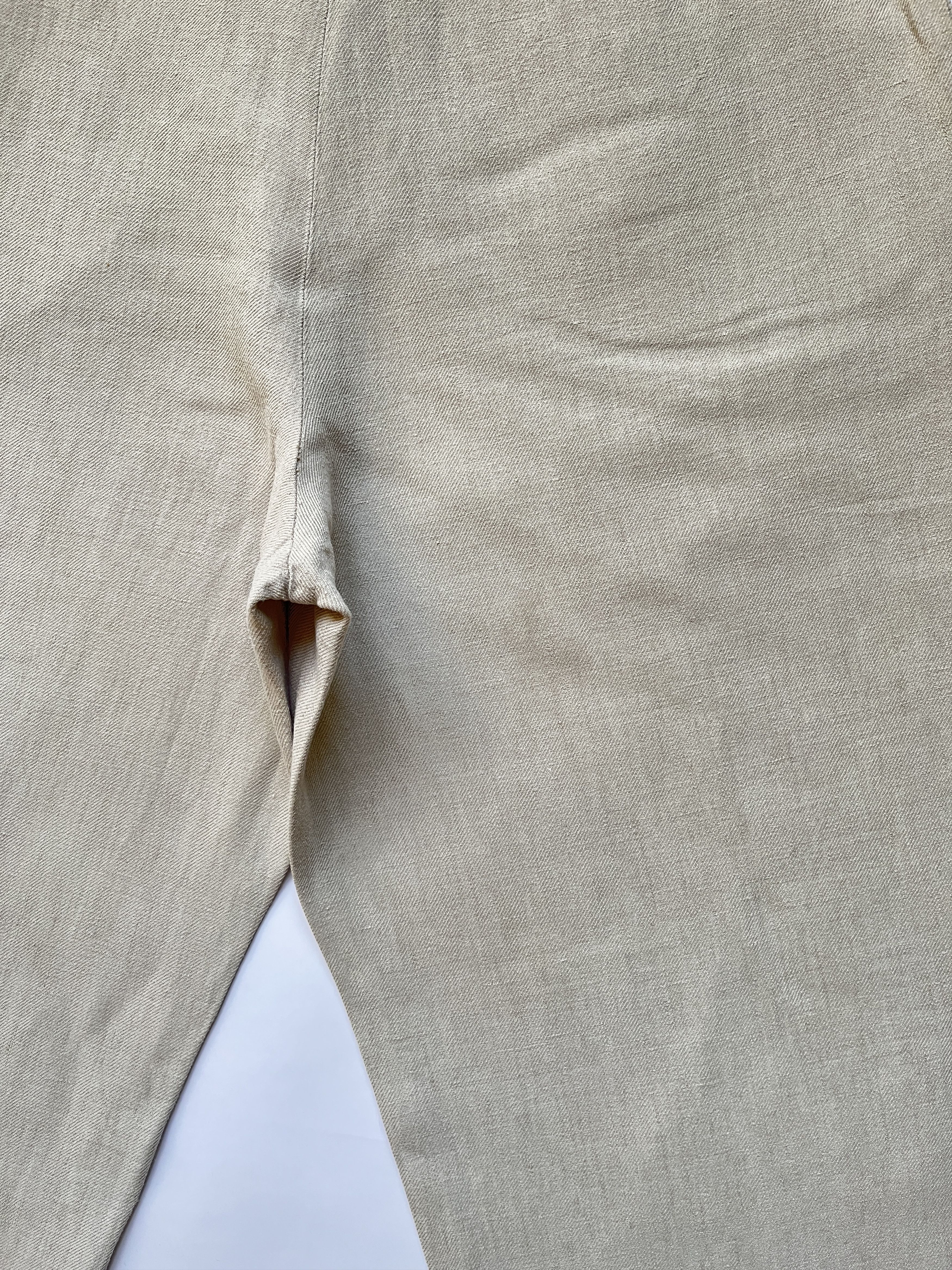 Hermes ⚡️QUICK SALE⚡️Hermes by Margiela Beige Linen Wide Pants Size US 30 / EU 46 - 5 Thumbnail