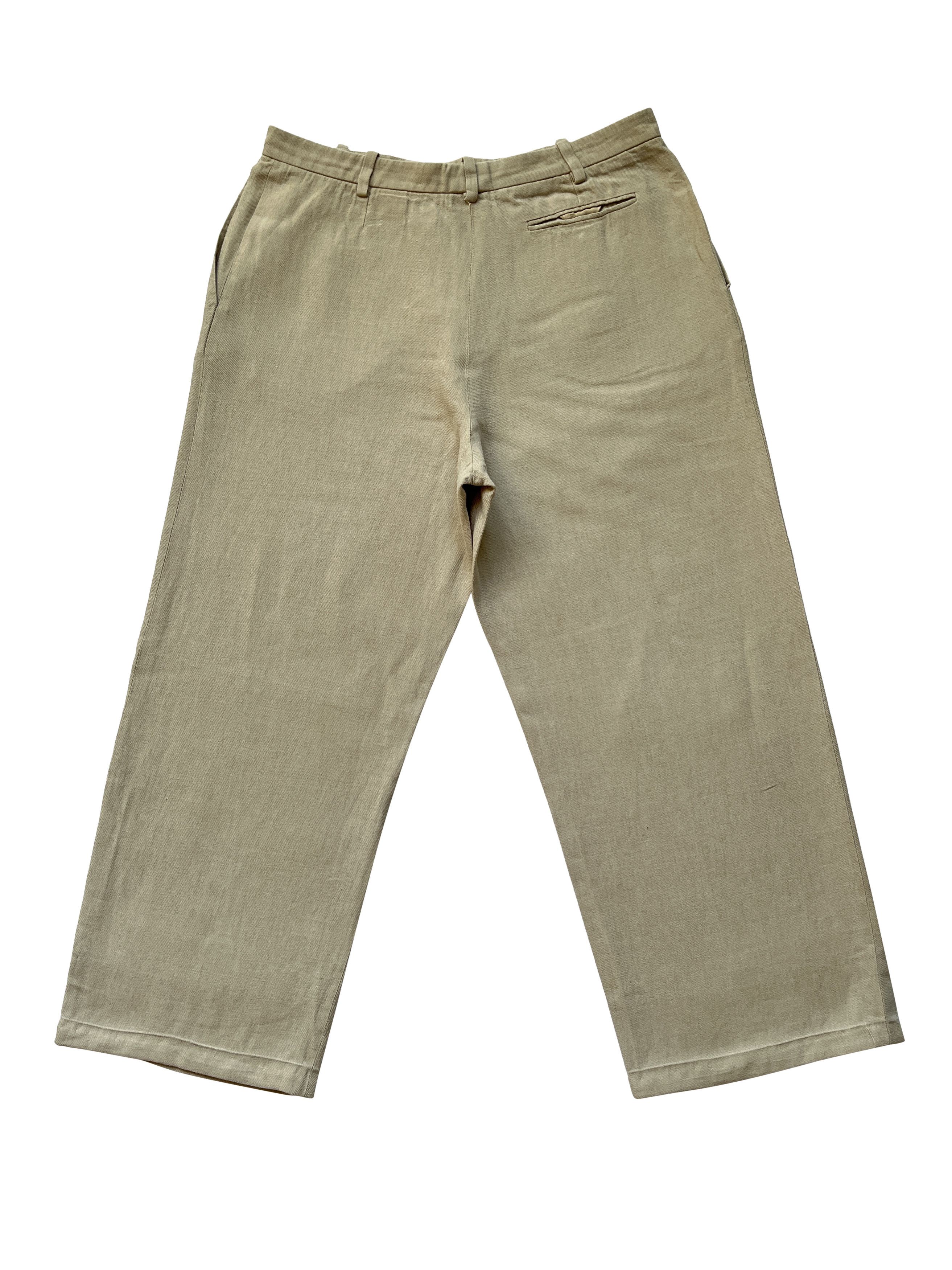 Hermes ⚡️QUICK SALE⚡️Hermes by Margiela Beige Linen Wide Pants Size US 30 / EU 46 - 2 Thumbnail