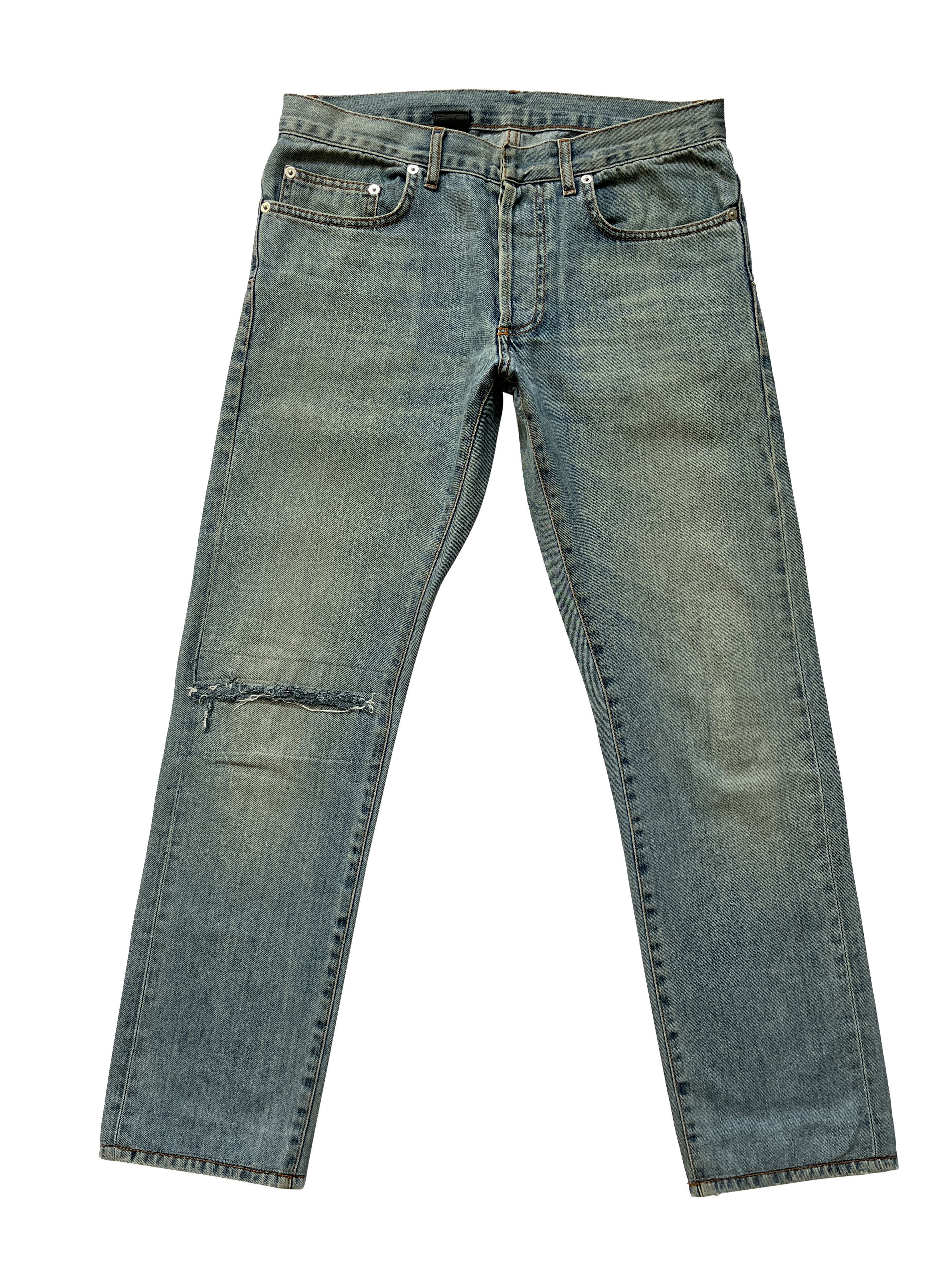 Dior Archive 03SS FOLLOW ME Mud Coating Washed Denim | Grailed