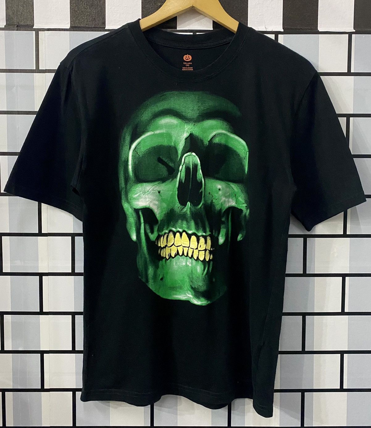 Vintage Skull 3D inspired Liquid Blue tshirt Size US S / EU 44-46 / 1 - 1 Thumbnail