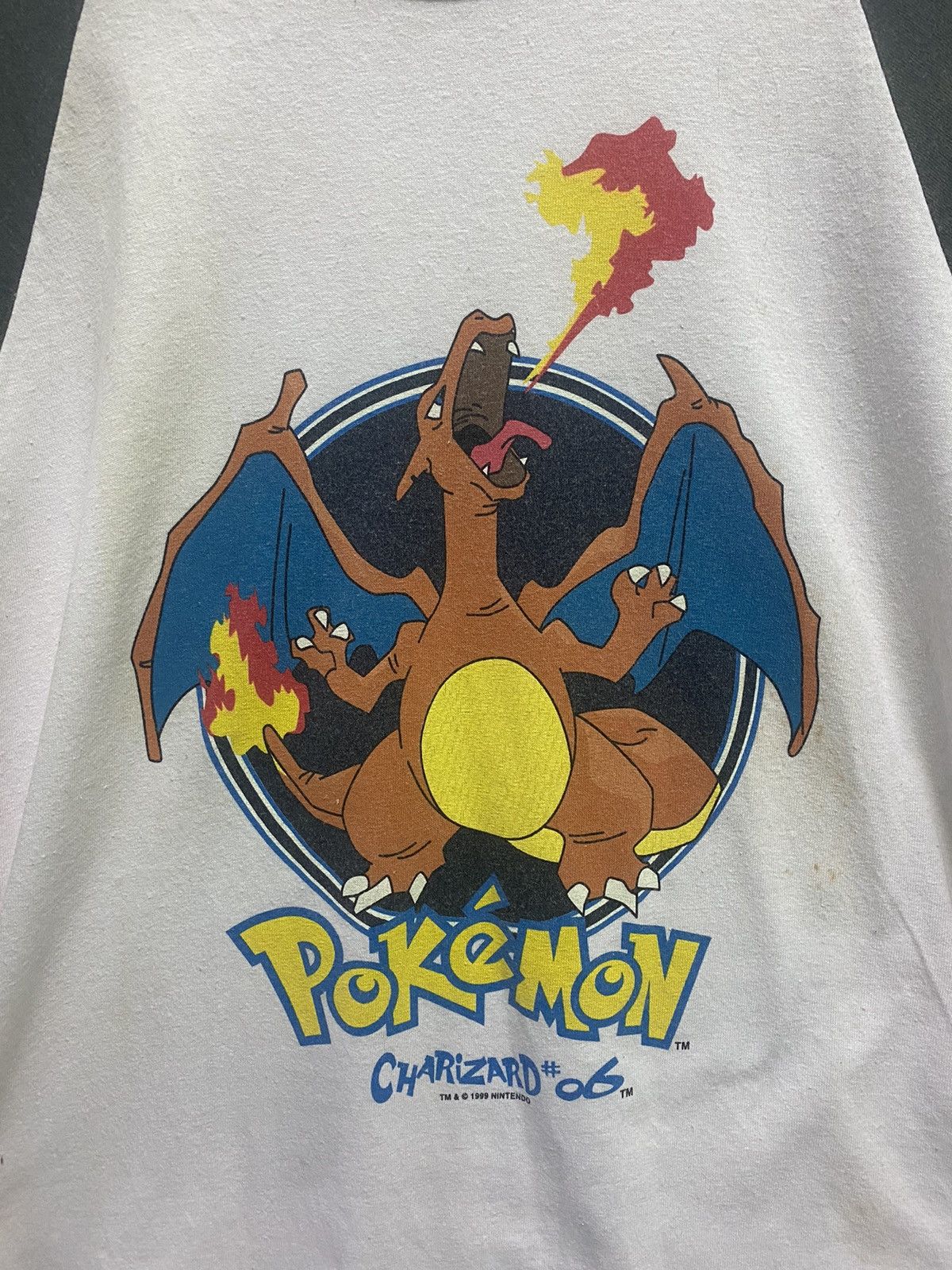 Pokemon × Vintage Vintage Pokemon Charizard 1999 Nintendo 3 Quater Tee Size US M / EU 48-50 / 2 - 4 Thumbnail