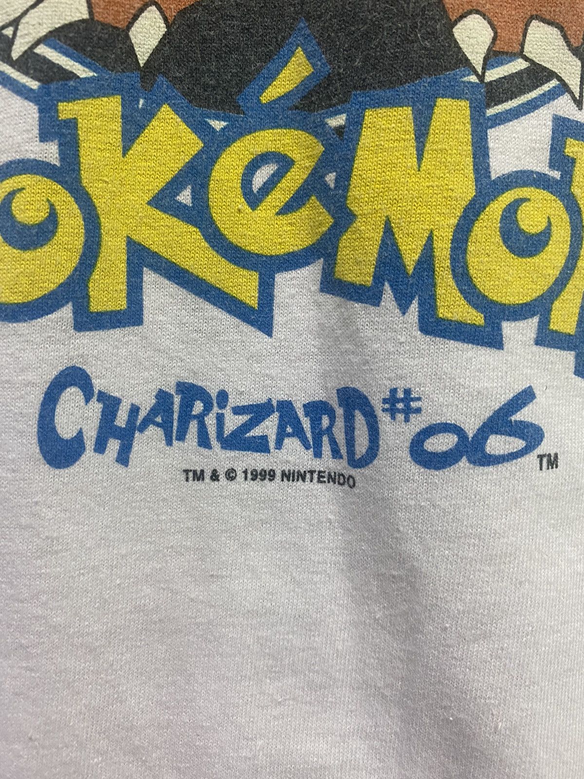 Pokemon × Vintage Vintage Pokemon Charizard 1999 Nintendo 3 Quater Tee Size US M / EU 48-50 / 2 - 5 Thumbnail
