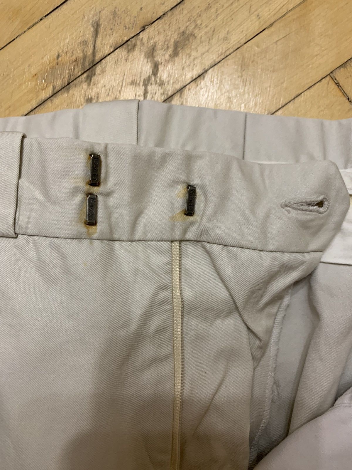 Gucci GUCCI Pants Trousers Beige Cotton Runway Vintage TOM FORD Size US 34 / EU 50 - 15 Thumbnail