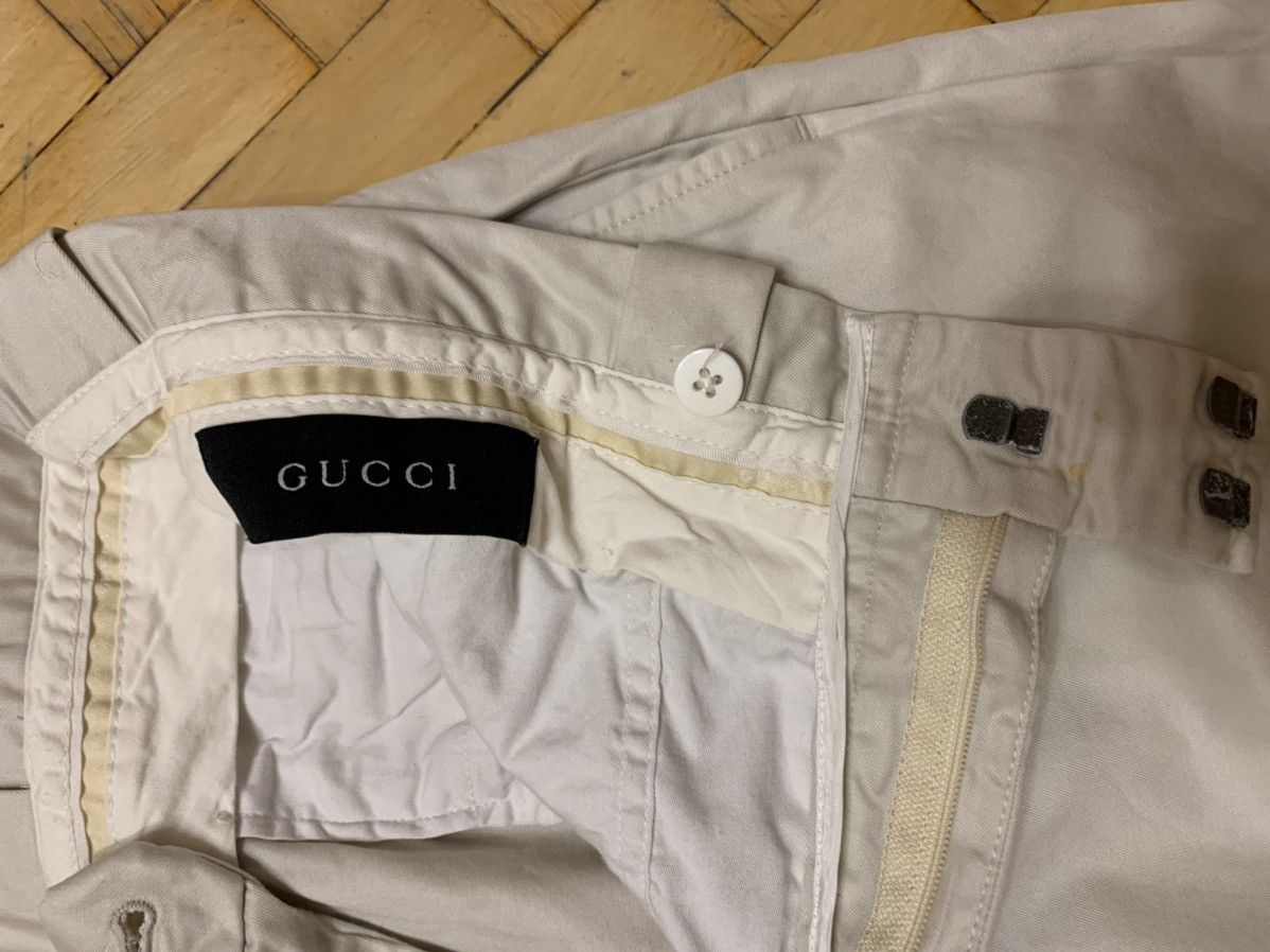 Gucci GUCCI Pants Trousers Beige Cotton Runway Vintage TOM FORD Size US 34 / EU 50 - 6 Thumbnail