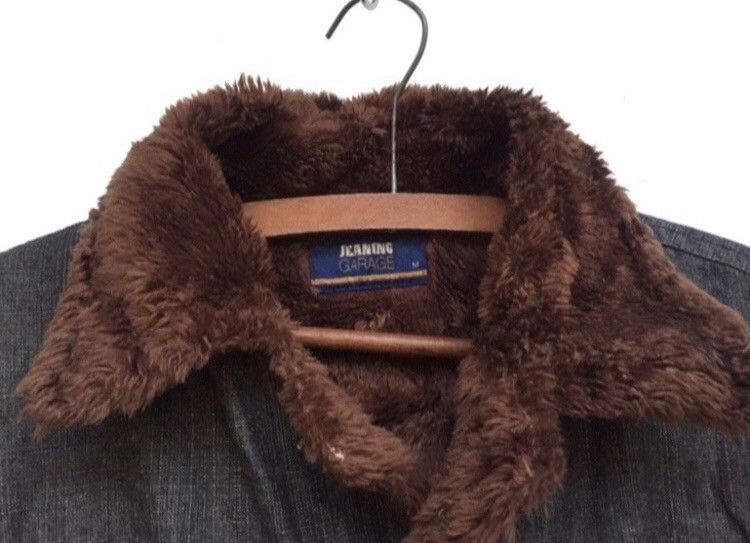Japanese Brand 🔥Jeaning Garage Faux Fur Lining Denim Jacket Size US M / EU 48-50 / 2 - 3 Thumbnail