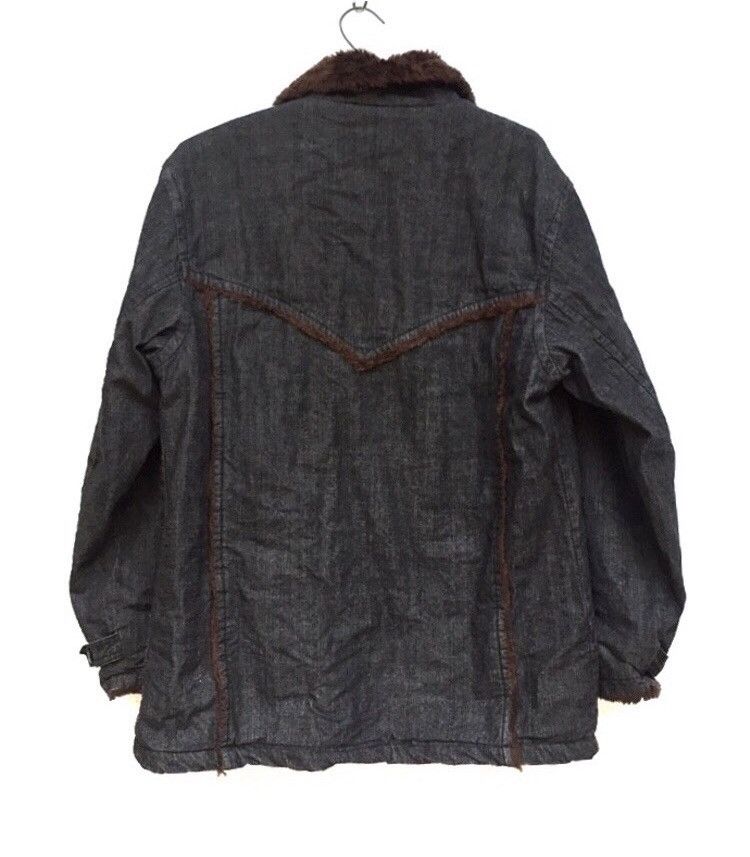 Japanese Brand 🔥Jeaning Garage Faux Fur Lining Denim Jacket Size US M / EU 48-50 / 2 - 2 Thumbnail