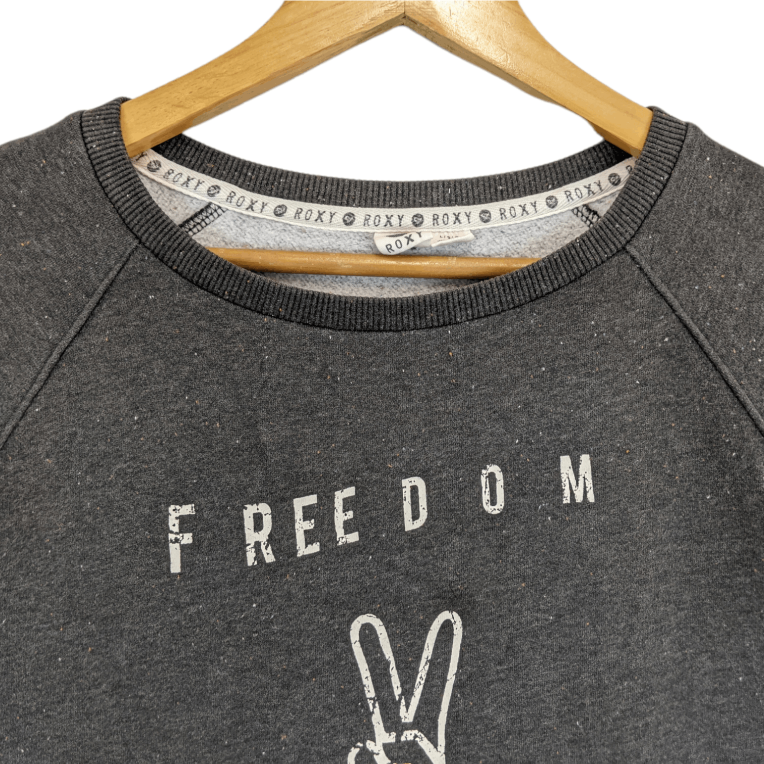 Quiksilver ROXY Peace Freedom Lover Jumper Sweatshirt Size L / US 10 / IT 46 - 4 Thumbnail
