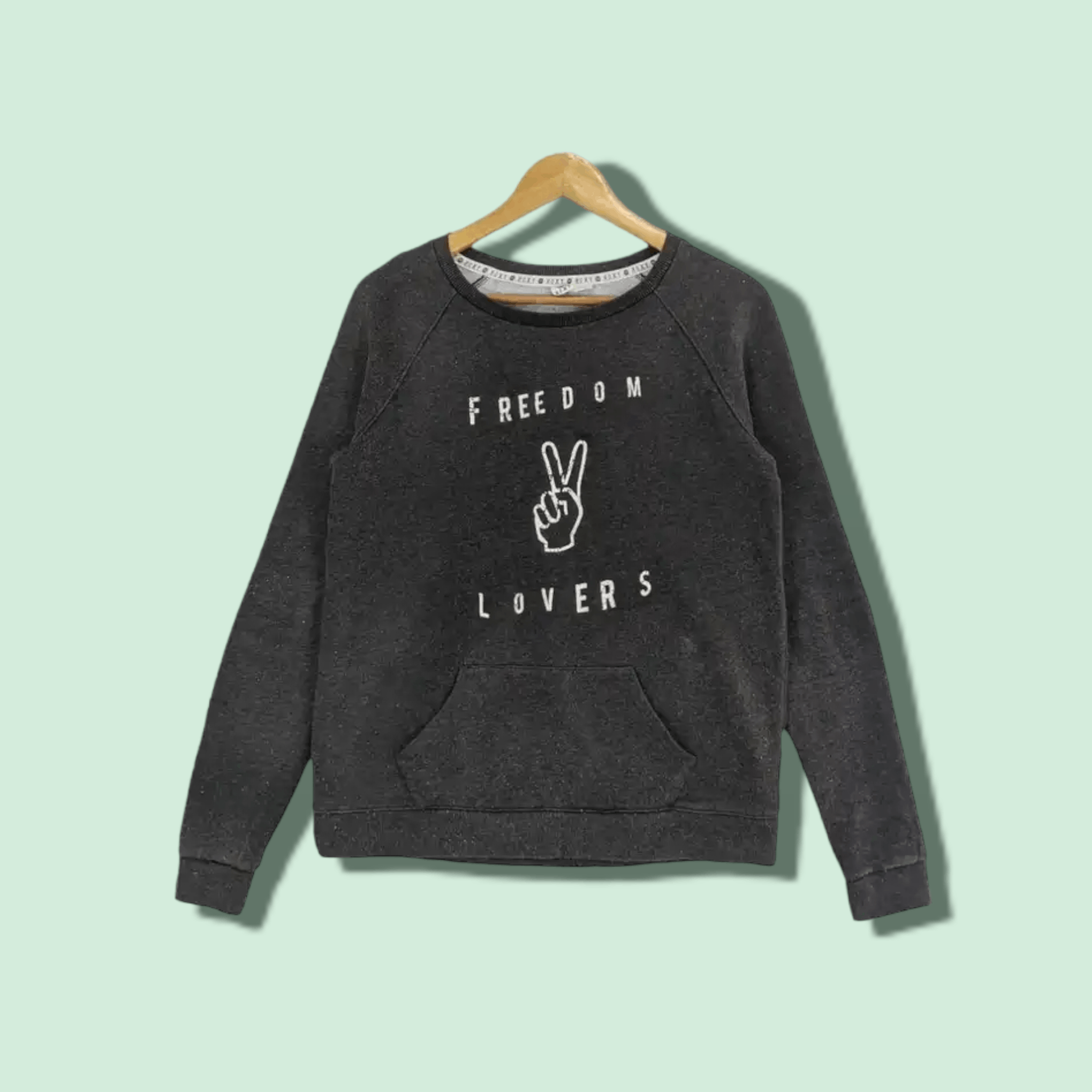 Quiksilver ROXY Peace Freedom Lover Jumper Sweatshirt Size L / US 10 / IT 46 - 1 Thumbnail