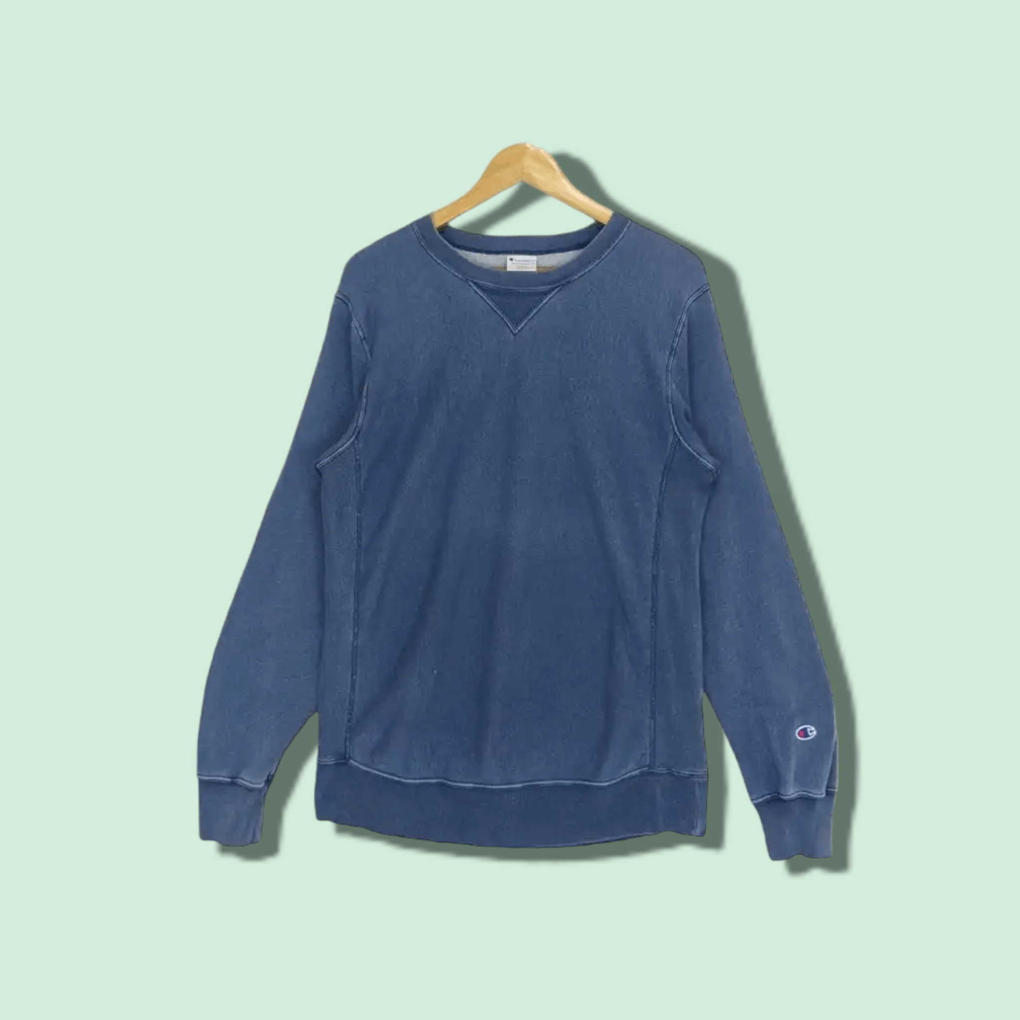 Champion CHAMPION Reverse Weave Denim Style Jumper Sweatshirt Size US M / EU 48-50 / 2 - 1 Thumbnail