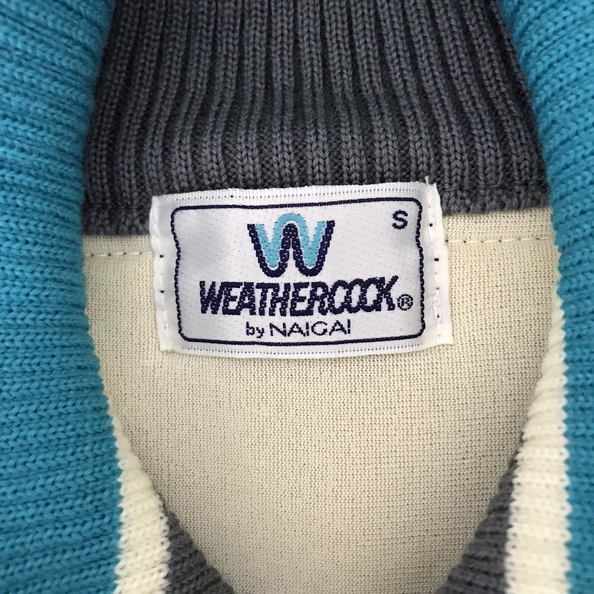 Vintage Vintage WEATHERCOCK By NAIGAI Stripes Knitwear Jacket Size US S / EU 44-46 / 1 - 4 Thumbnail