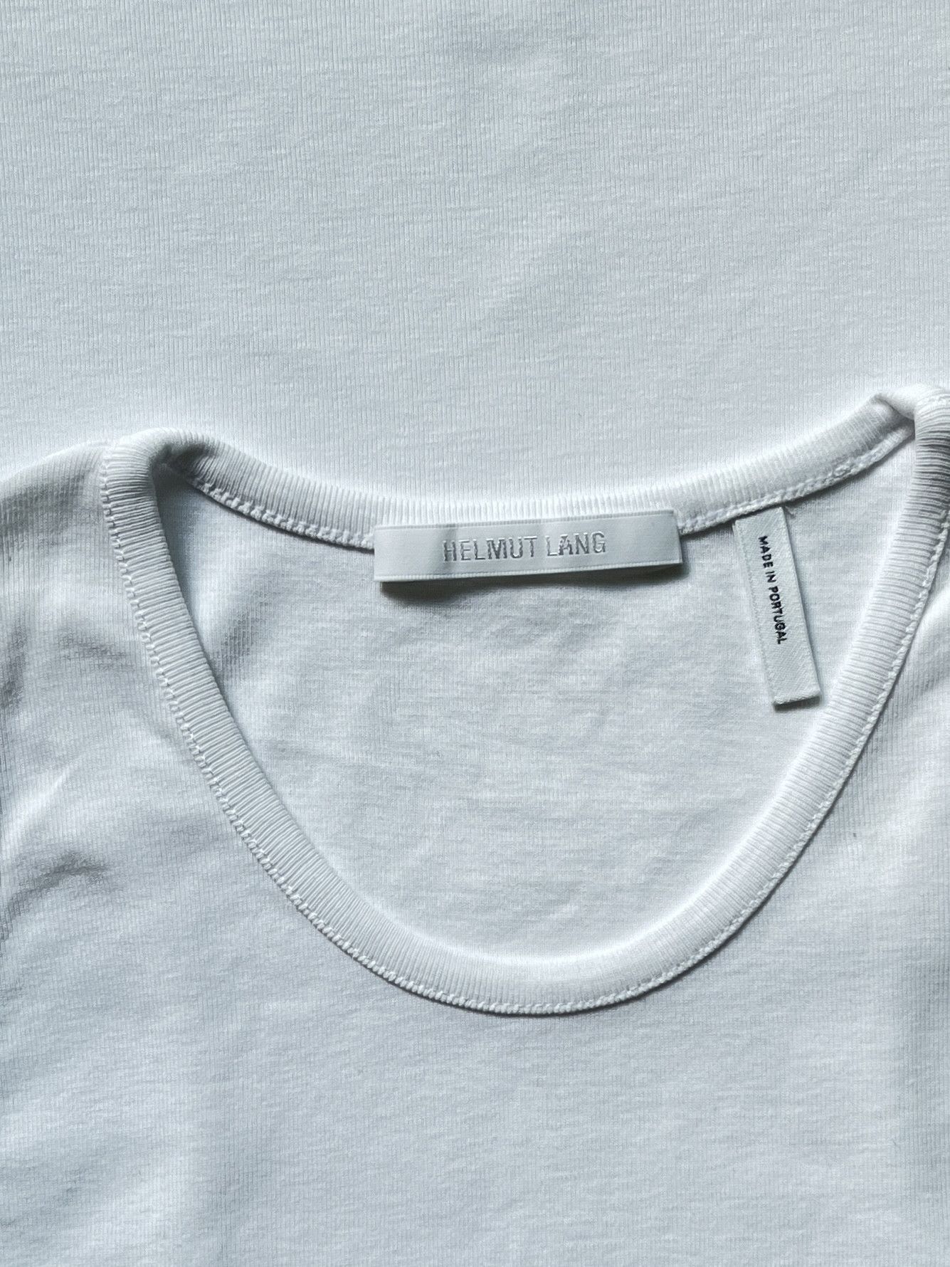 Helmut Lang ⚡️QUICK SALE⚡️Helmut Lang White Embroidered Tank Top Size US XXS / EU 40 - 3 Thumbnail