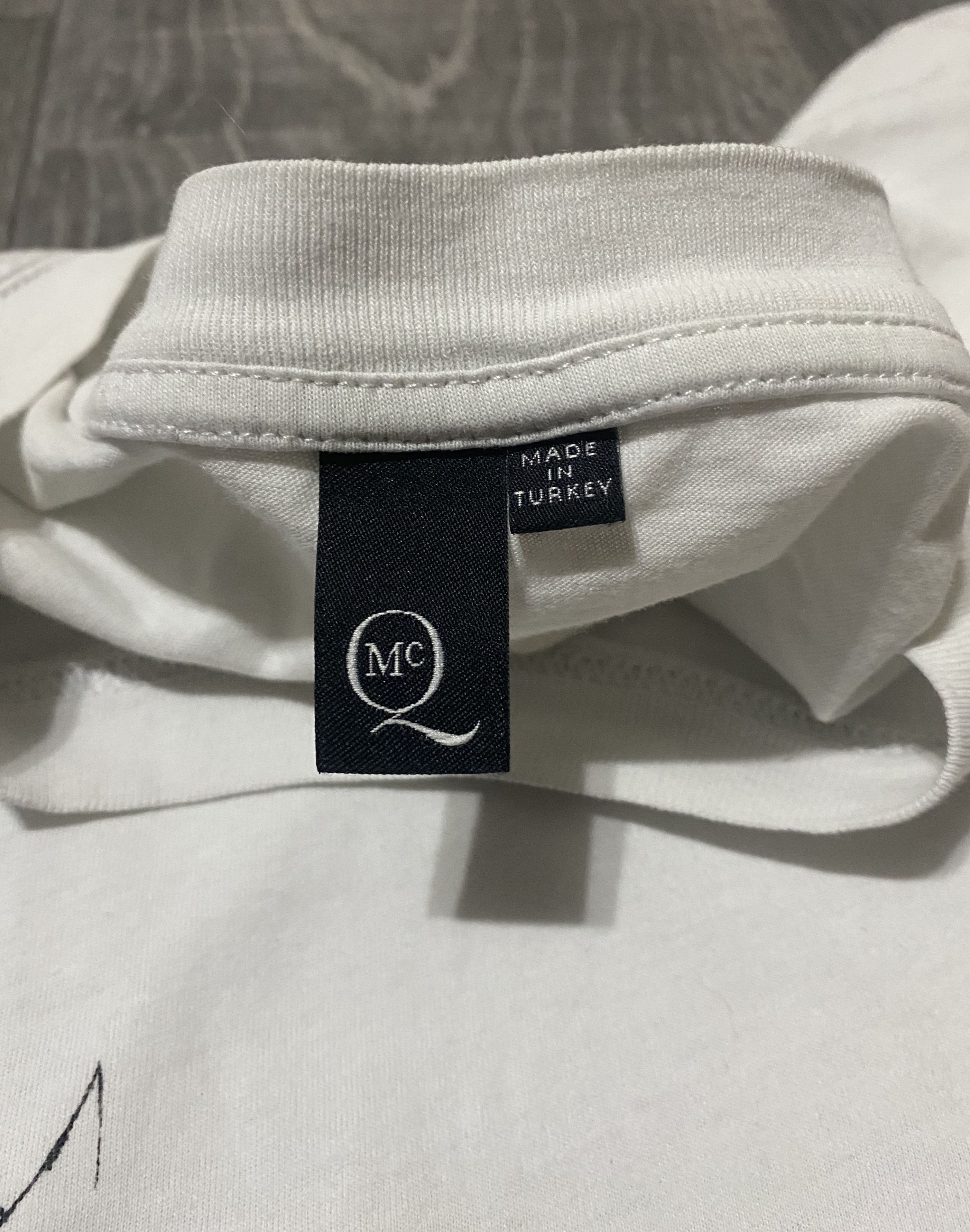 Alexander McQueen 2014 Mcqueen MCQ White Roaring Bear Vintage T-shirt Big Logo Size US L / EU 52-54 / 3 - 10 Thumbnail