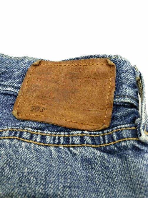 Levi's Vintage Levi's 501 Straight Leg Distressed Jeans 32x32 Size US 32 / EU 48 - 3 Thumbnail