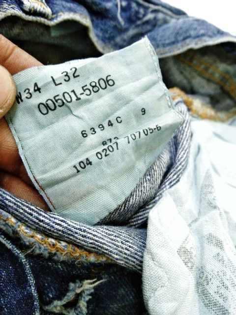 Levi's Vintage Levi's 501 Straight Leg Distressed Jeans 32x32 Size US 32 / EU 48 - 8 Thumbnail