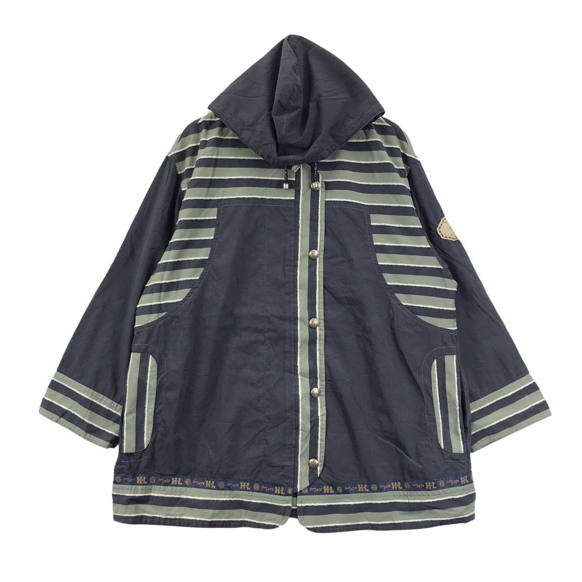 Vintage Vintage HENRI LUC CHAPUIS H.L Cote D'Azur Hooded Jacket Size US XL / EU 56 / 4 - 3 Thumbnail