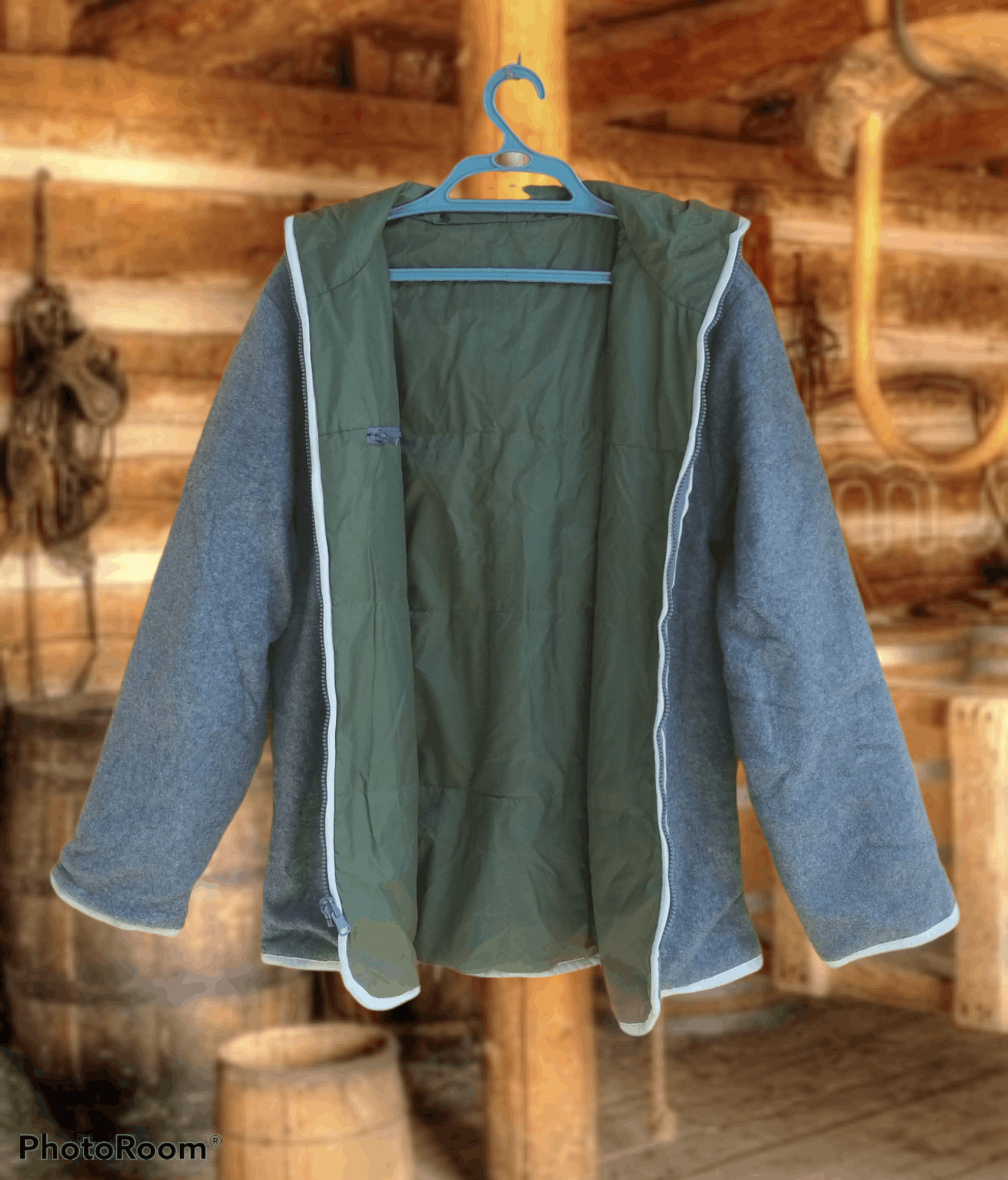 Japanese Brand LIPSTAR CO. REVERSIBLE QUILTED HOODIE JACKET Size L / US 10 / IT 46 - 3 Thumbnail
